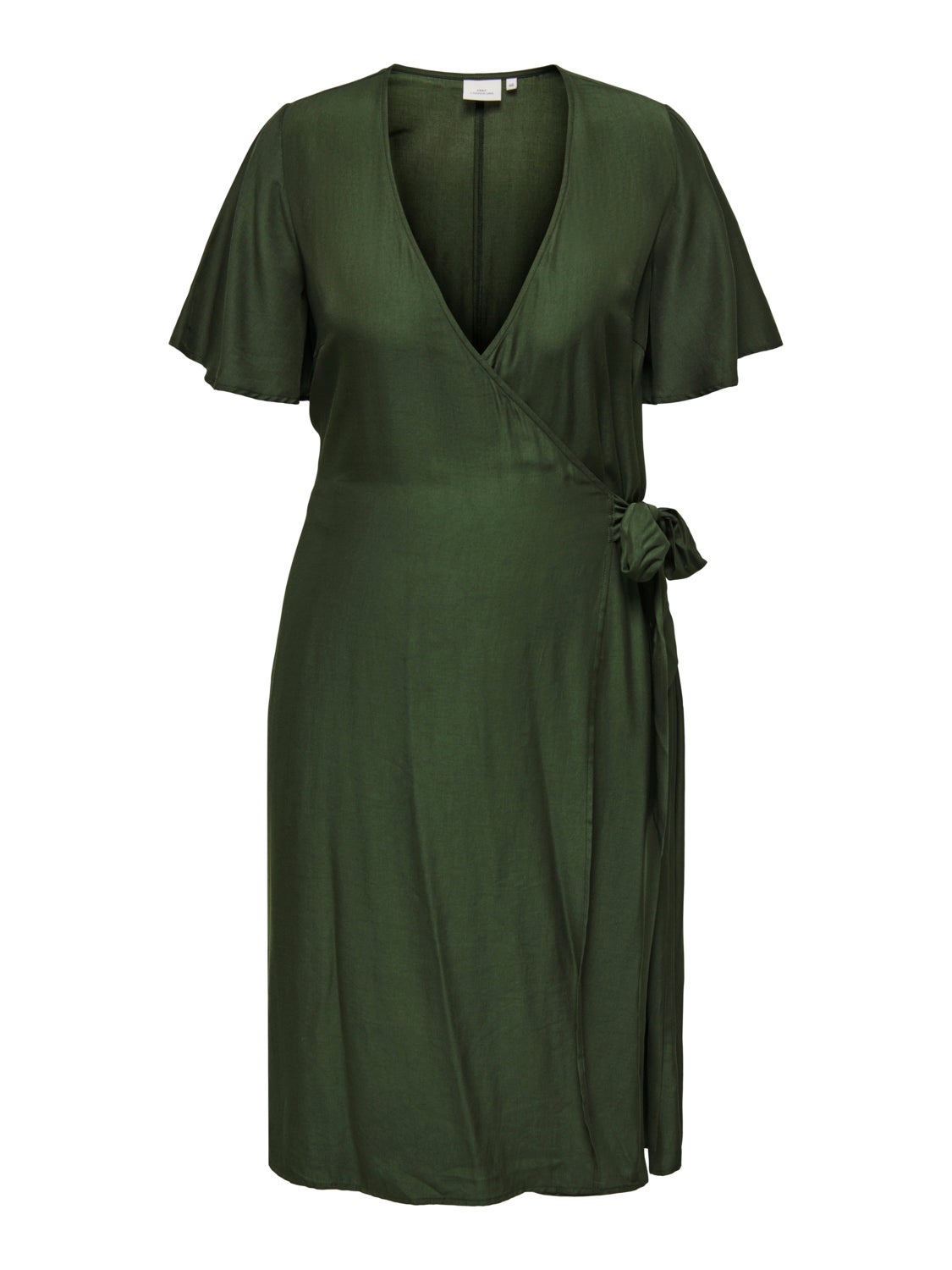 Curvy midi wrap dress