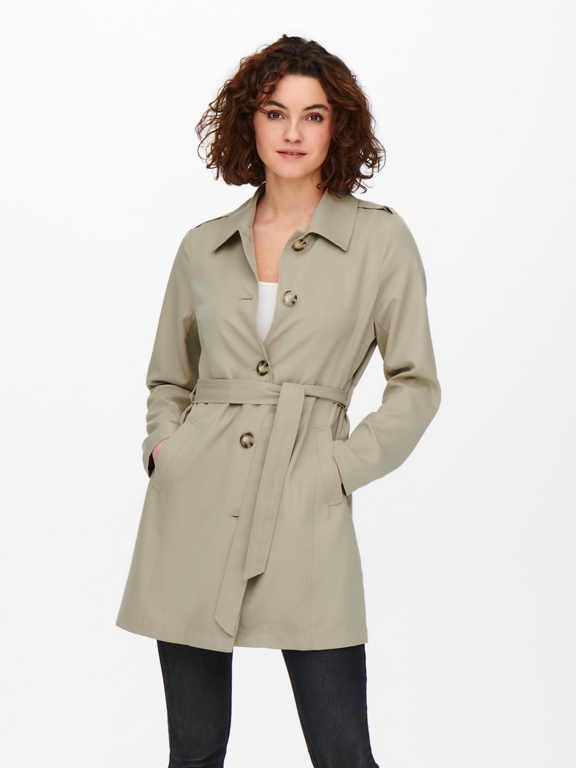 Short belted Trenchcoat