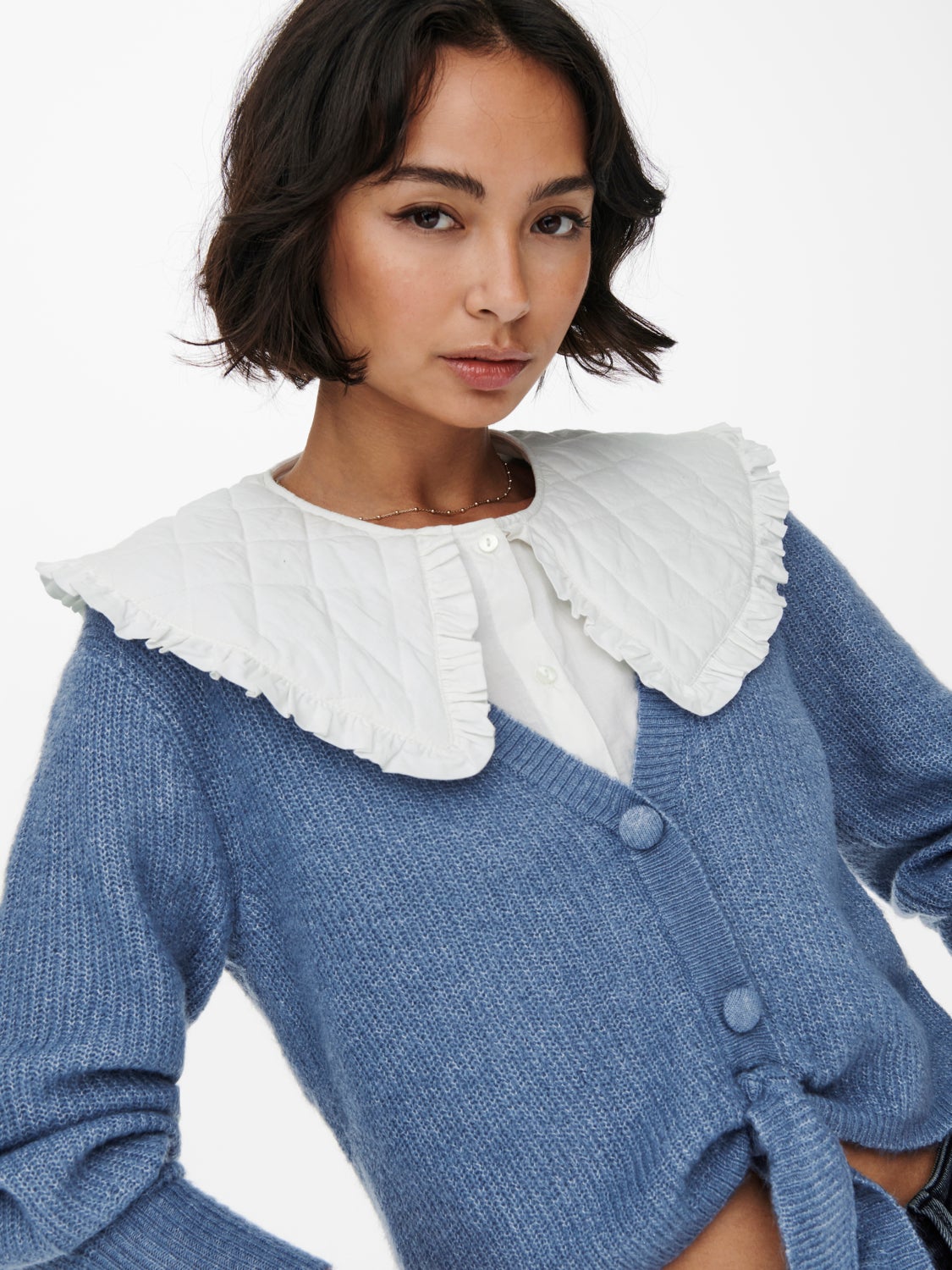 Quilted shirt Collar