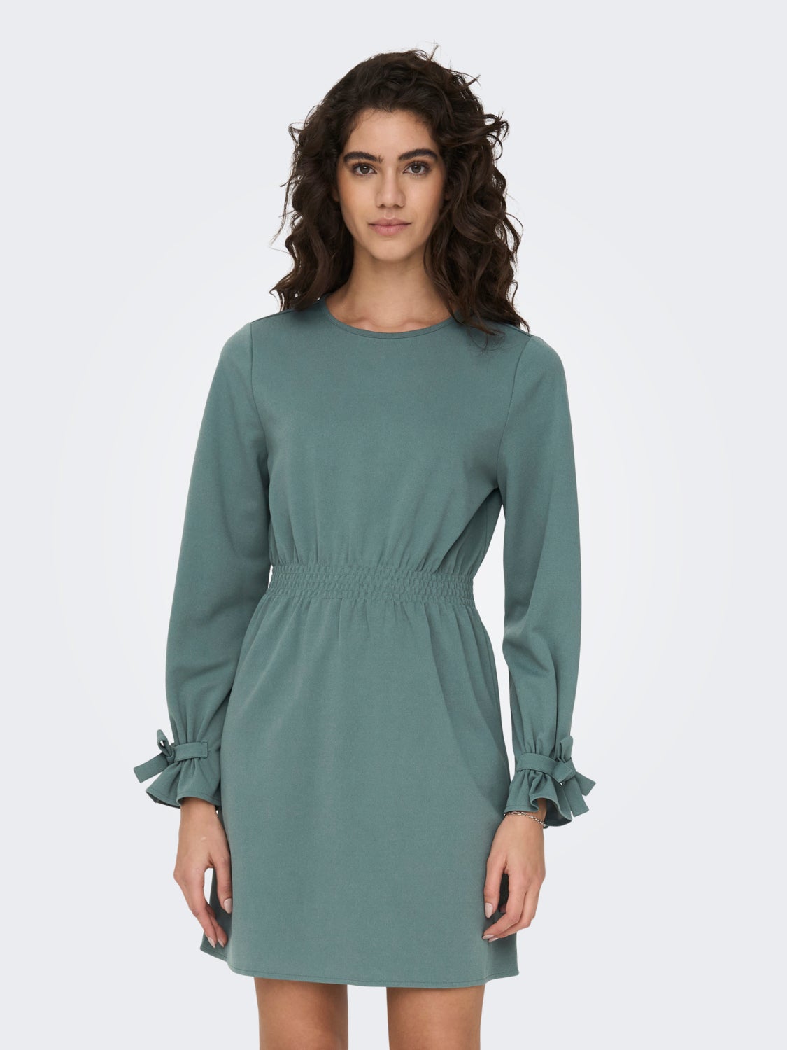 Dress with smock detail