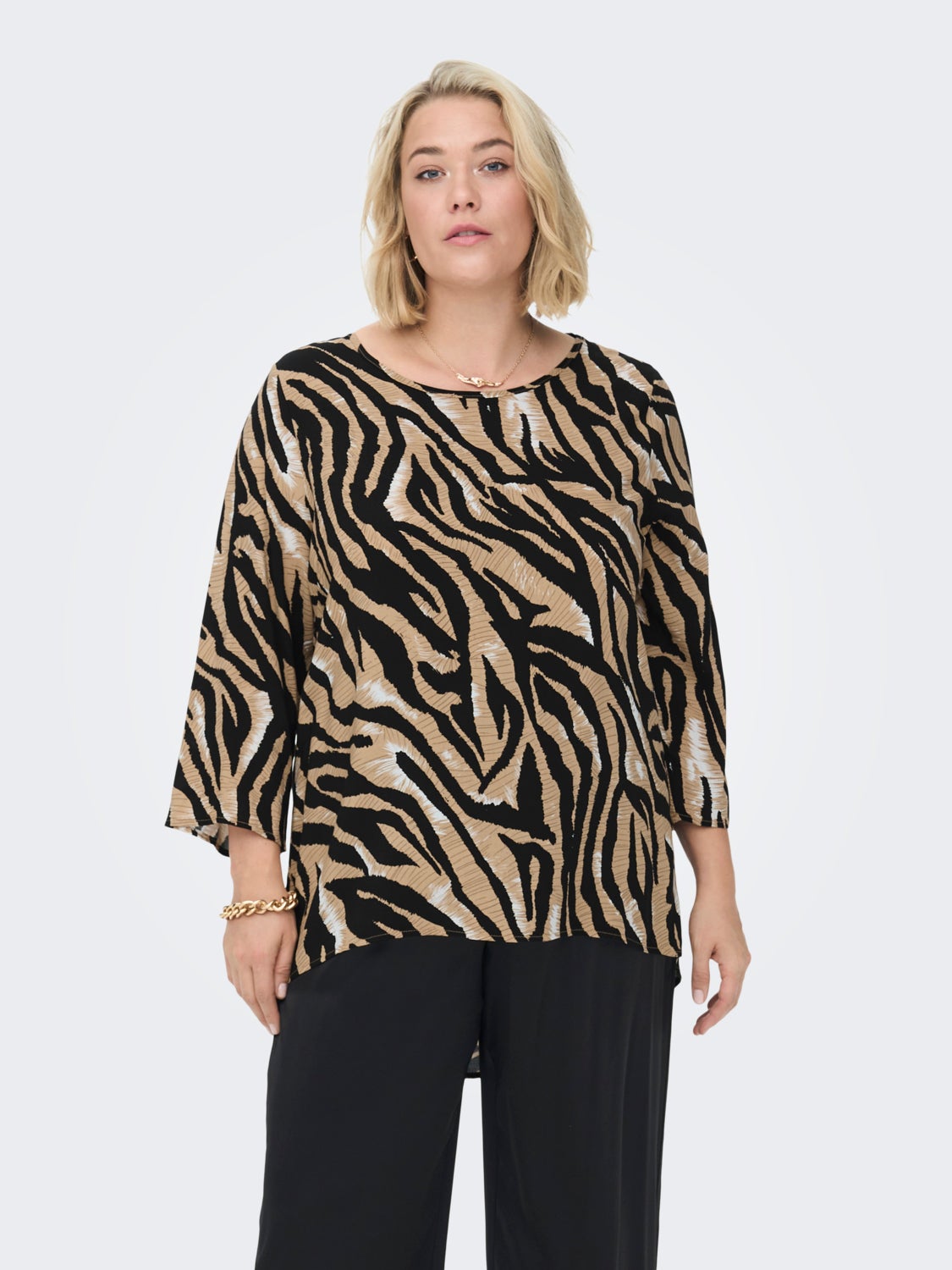 Curvy animal print Top