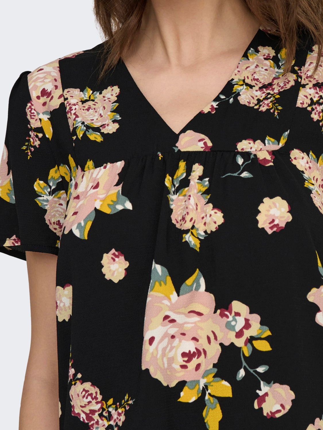 Regular Fit V-Neck Top