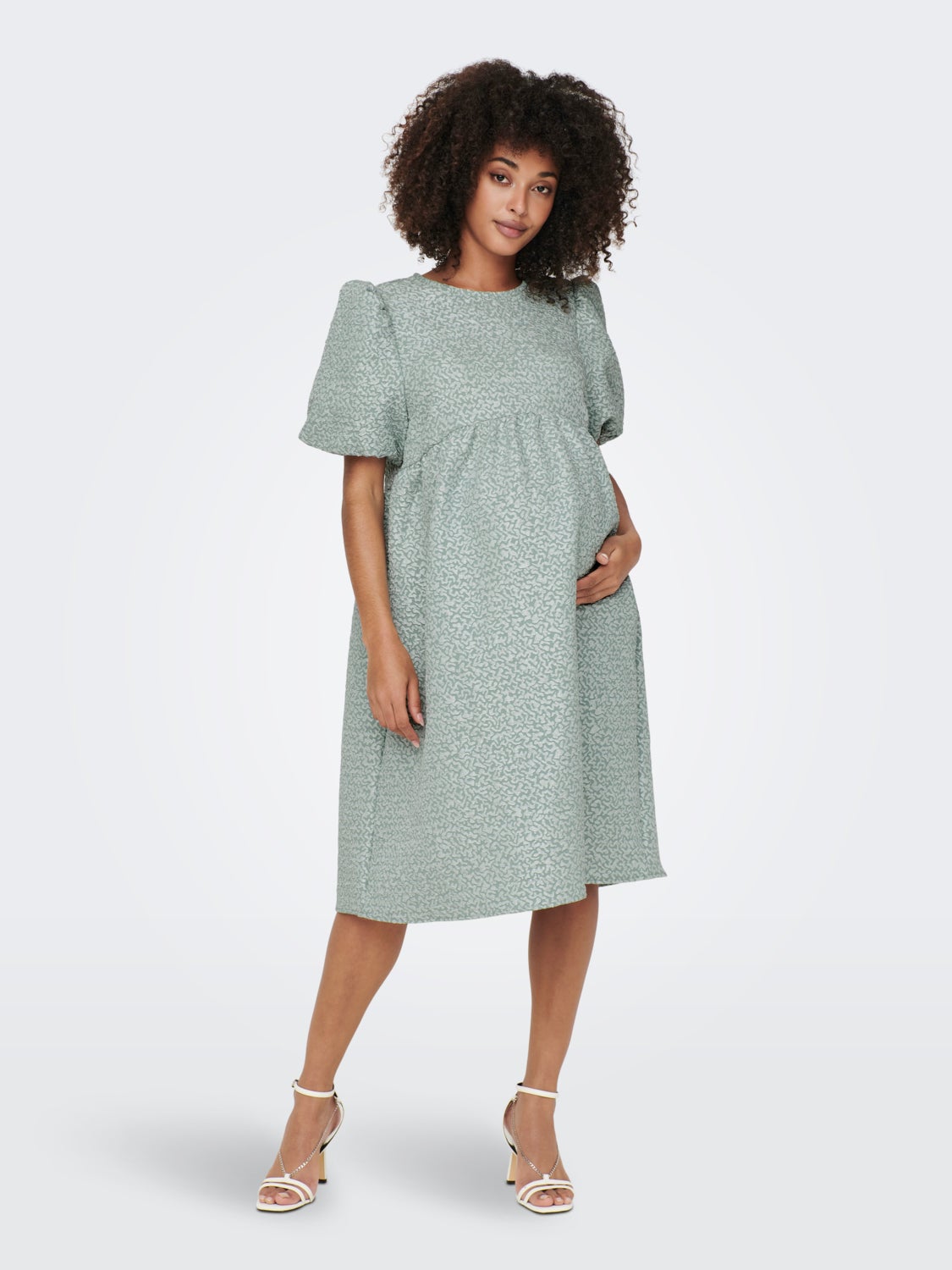 Mama puff sleeved Dress