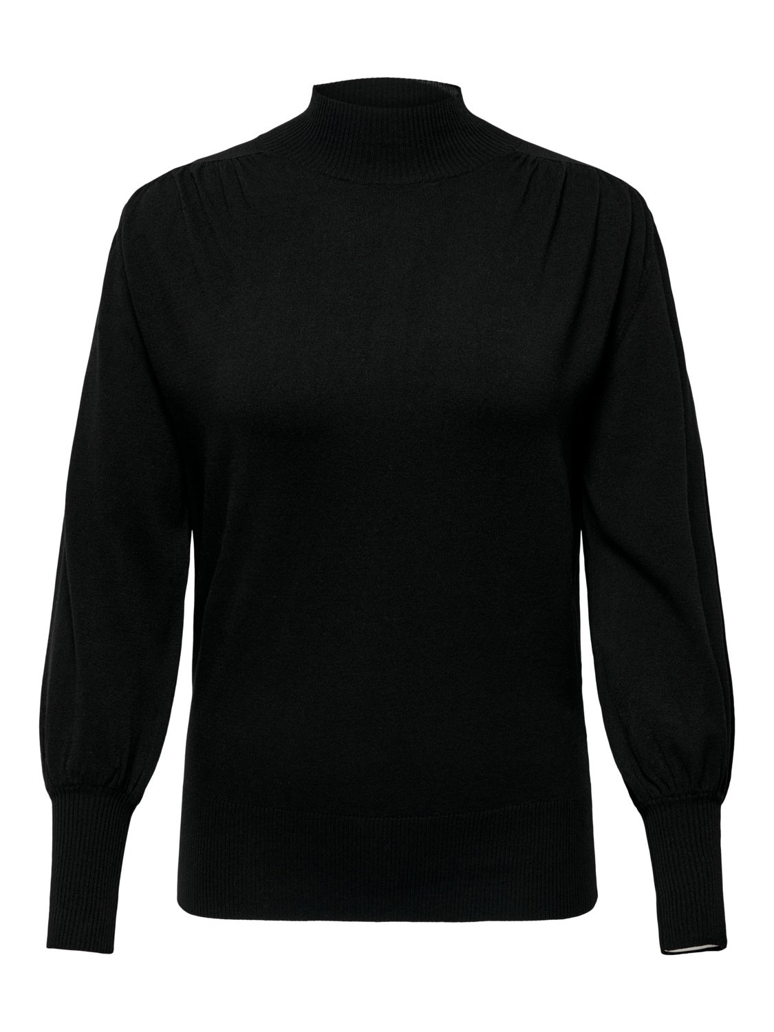 Curvy top with high neck