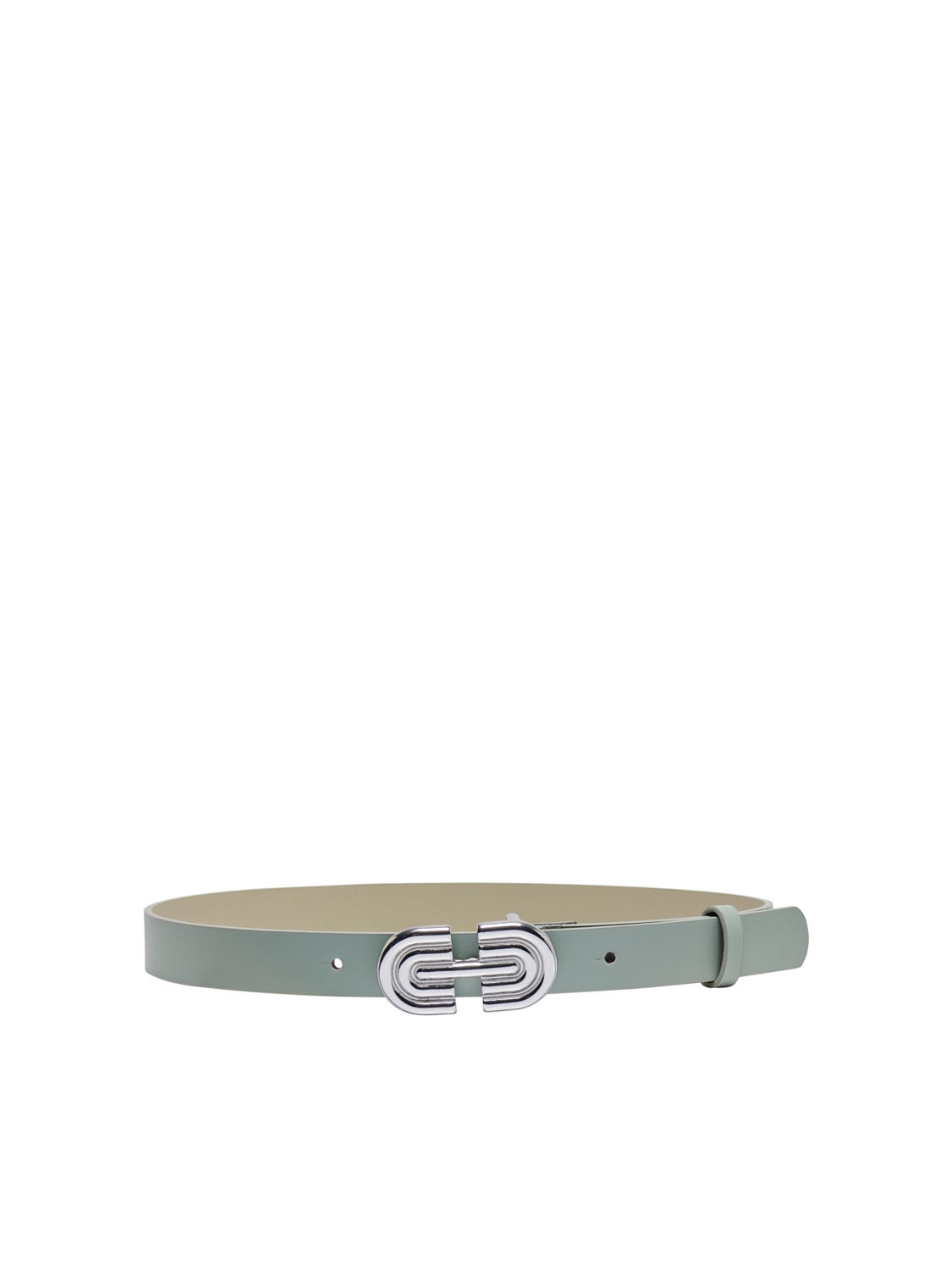Faux leather waist belt