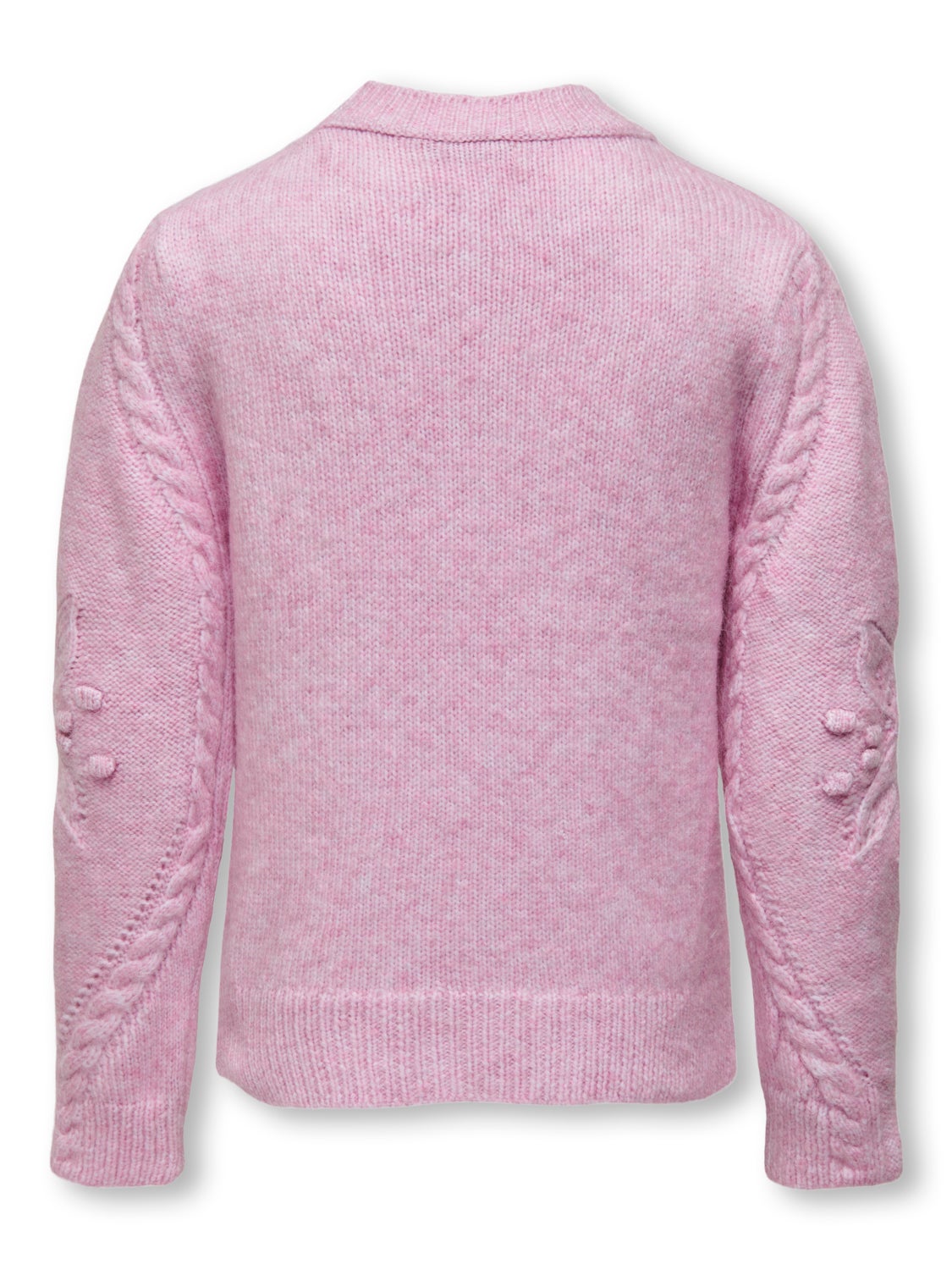 high-neck knitted pullover