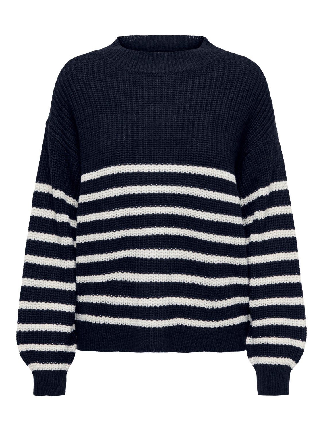 Striped knitted pullover