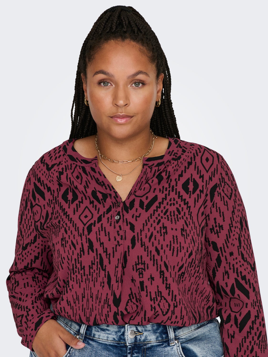 Curvy long tunic Shirt