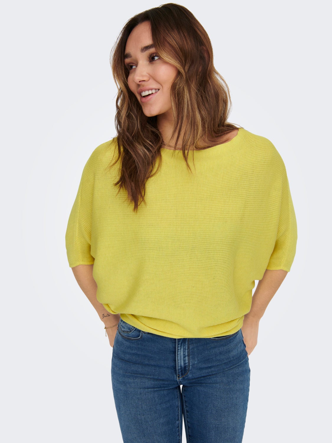 Batsleeve Knitted Pullover
