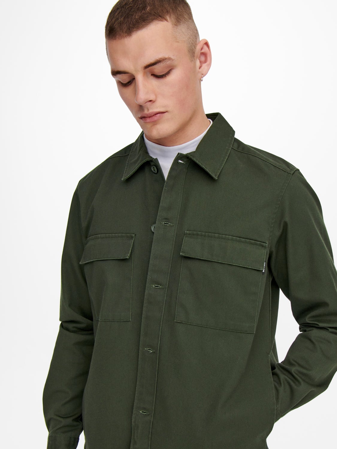 Loose fit overshirt