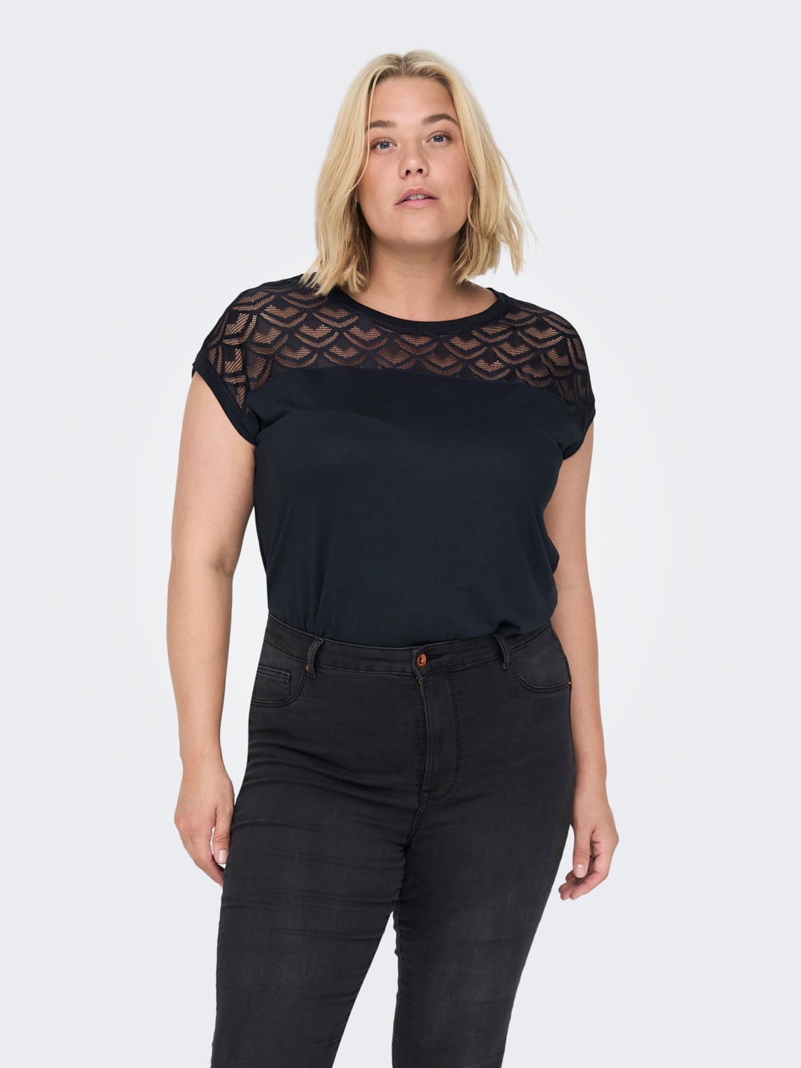 Curvy loose Short Sleeved Top