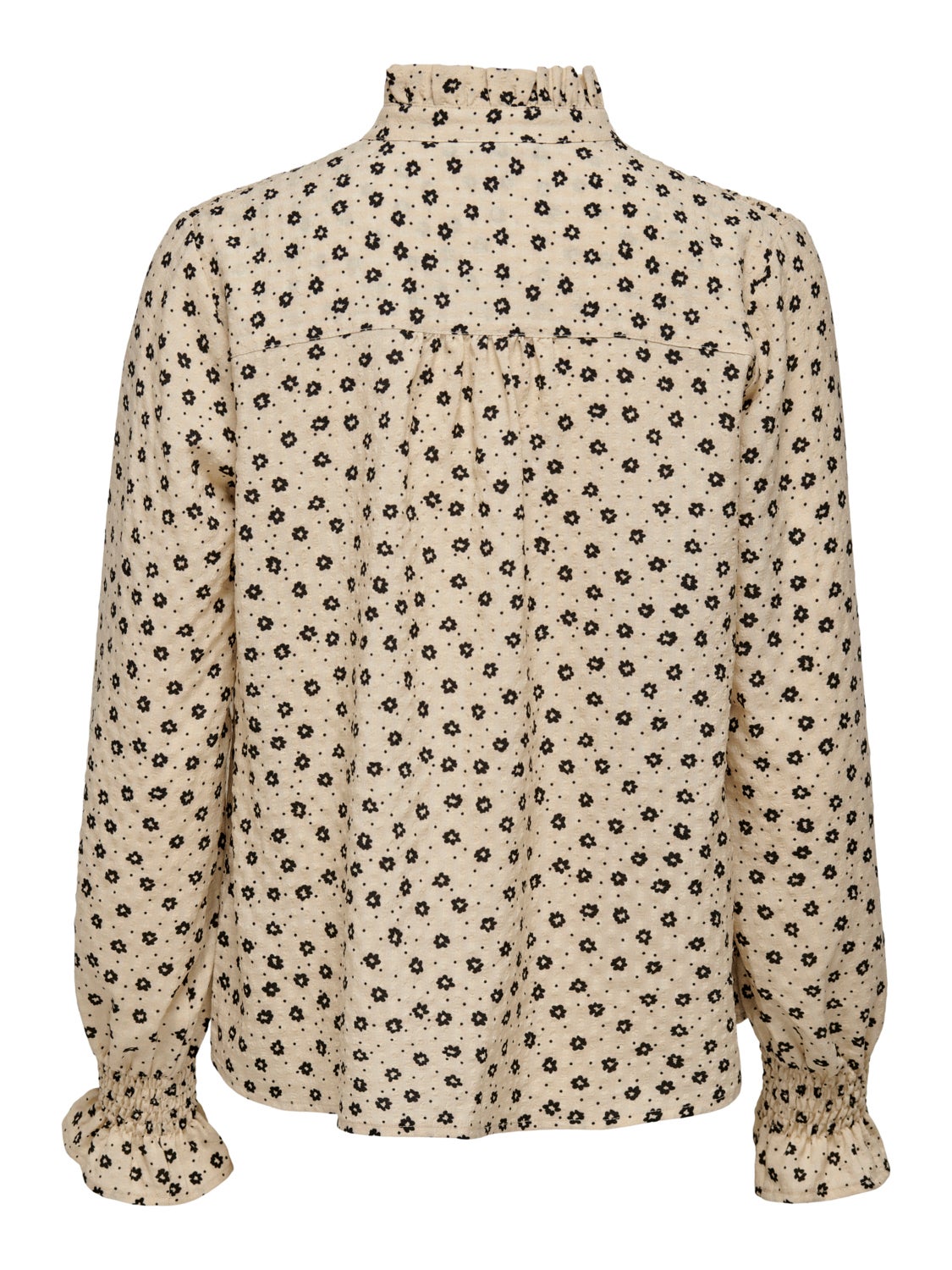 Frill neck Long Sleeved Top