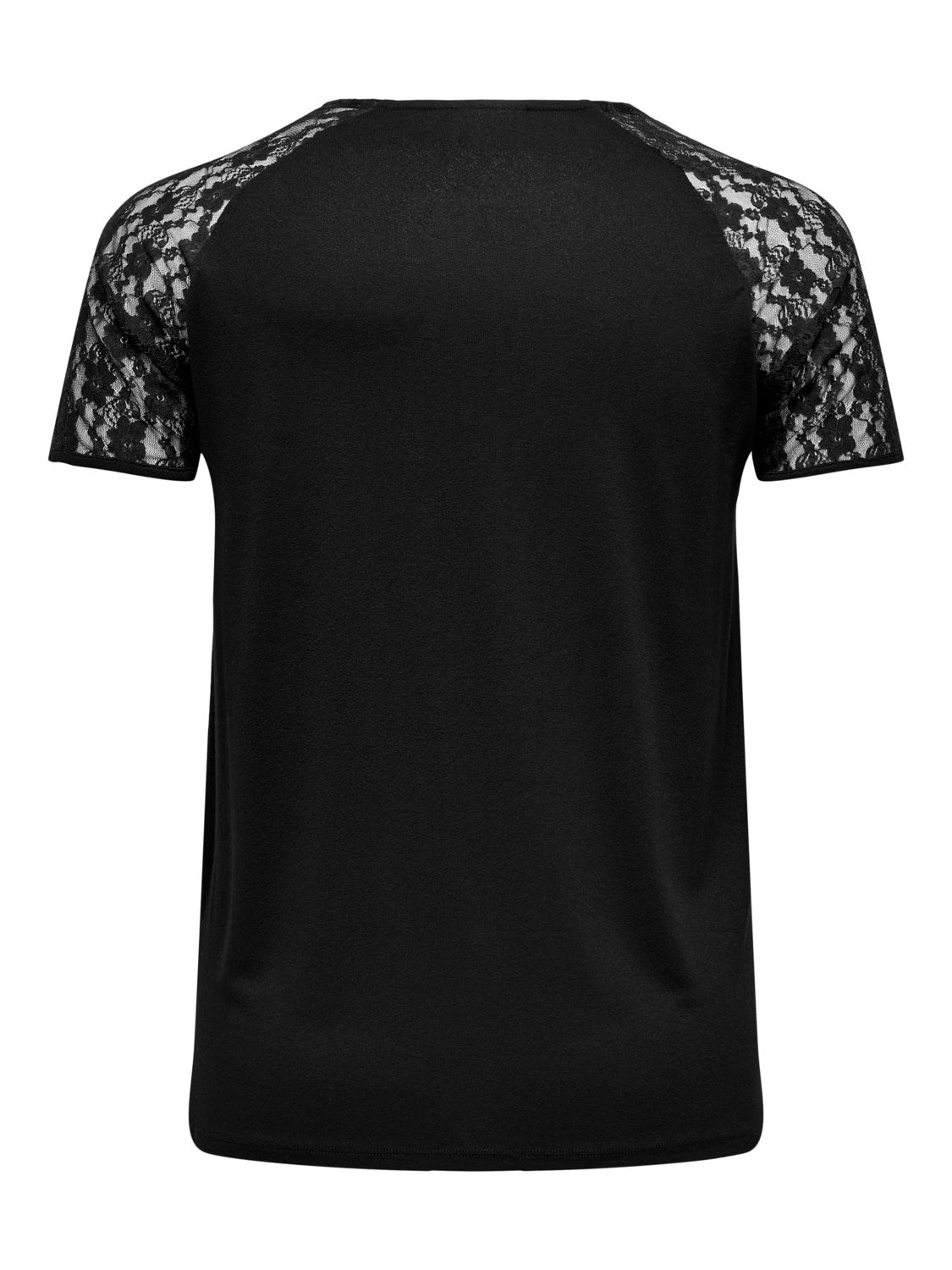 Curvy lace detail top