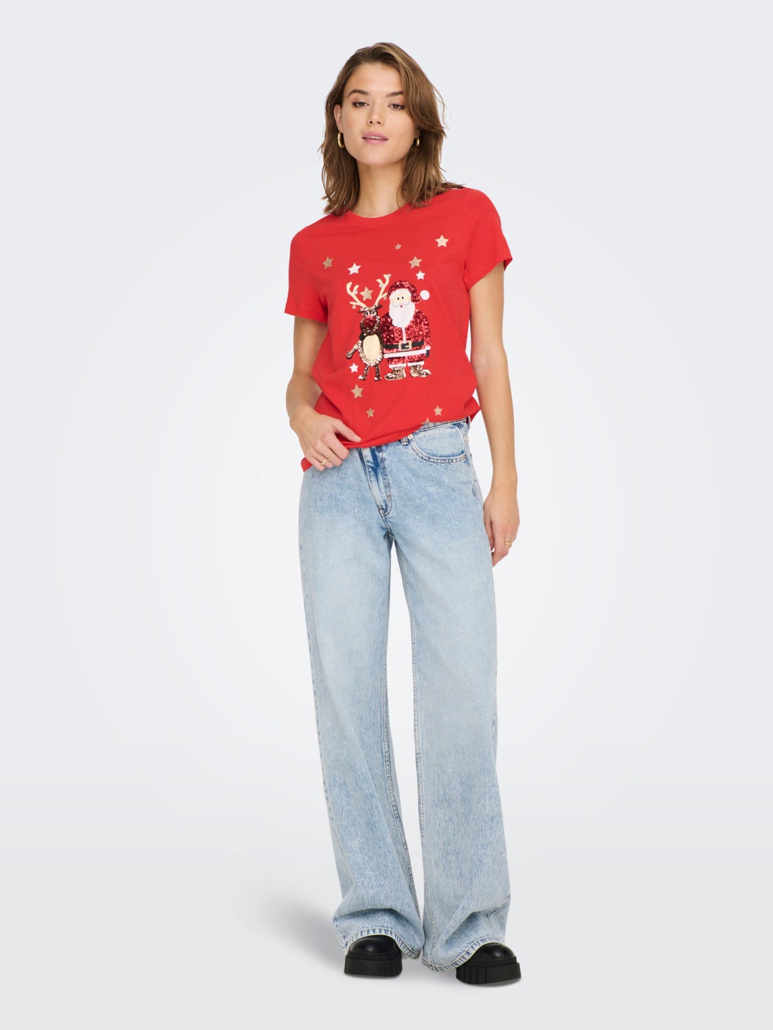 Christmas Short Sleeved Top