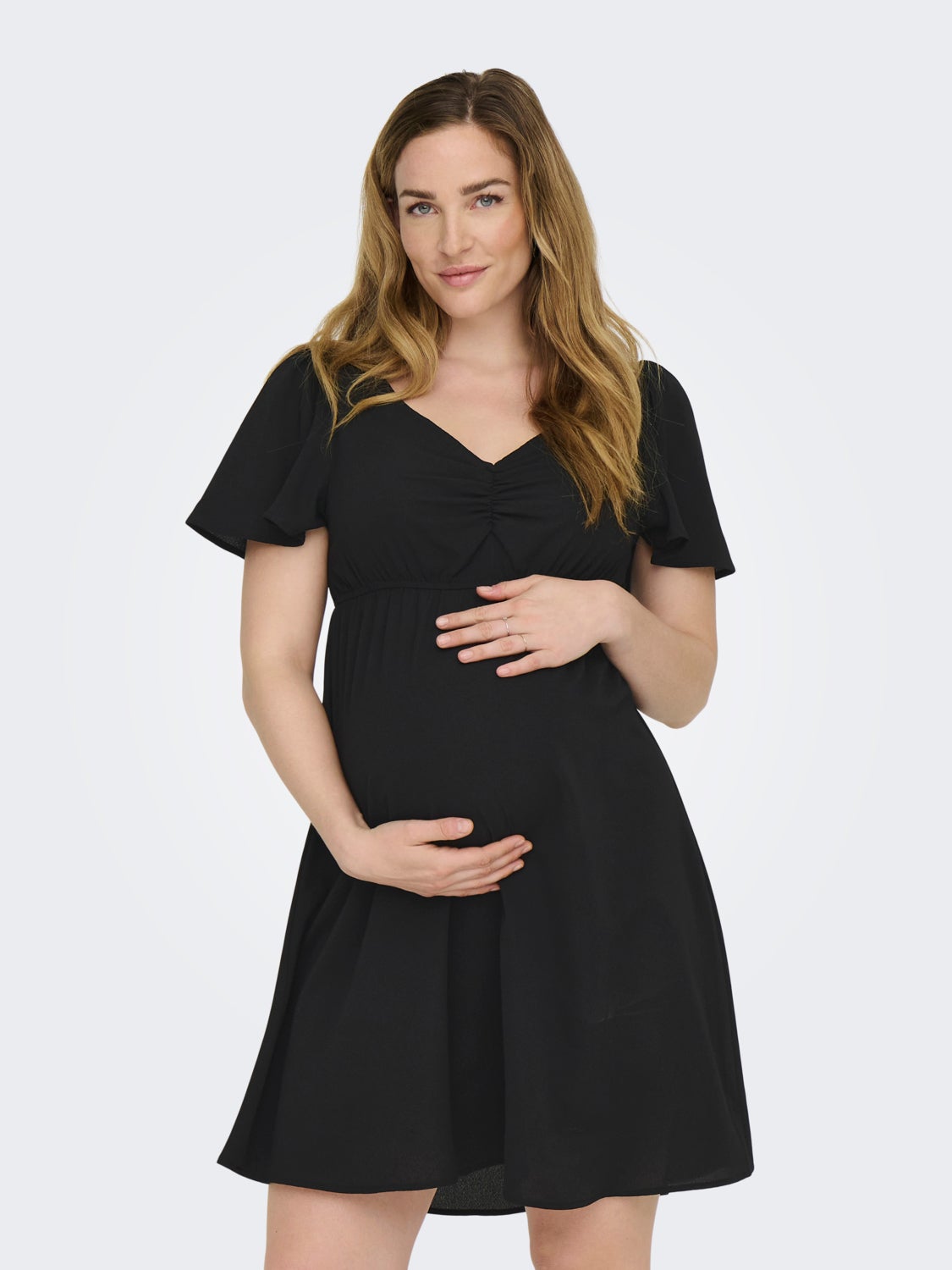 Mama dress with v-neck