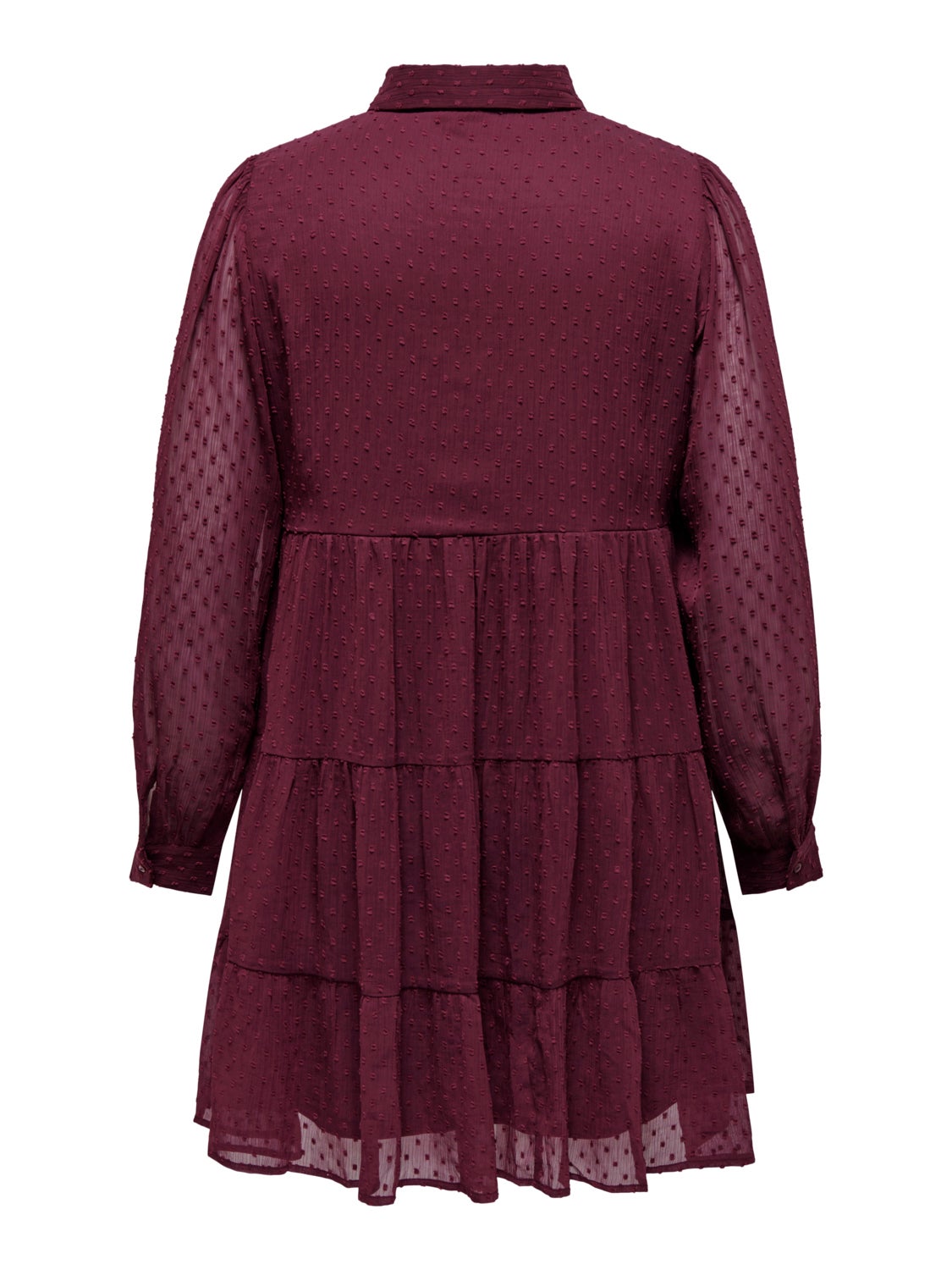 Curvy mesh detail dress