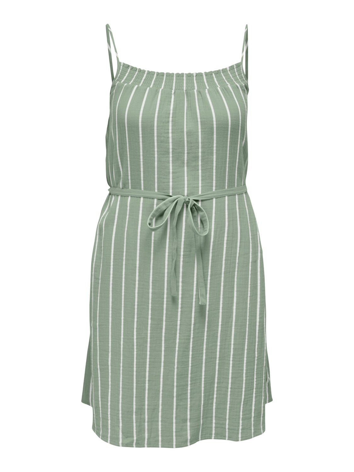 Curvy sleeveless cotton dress