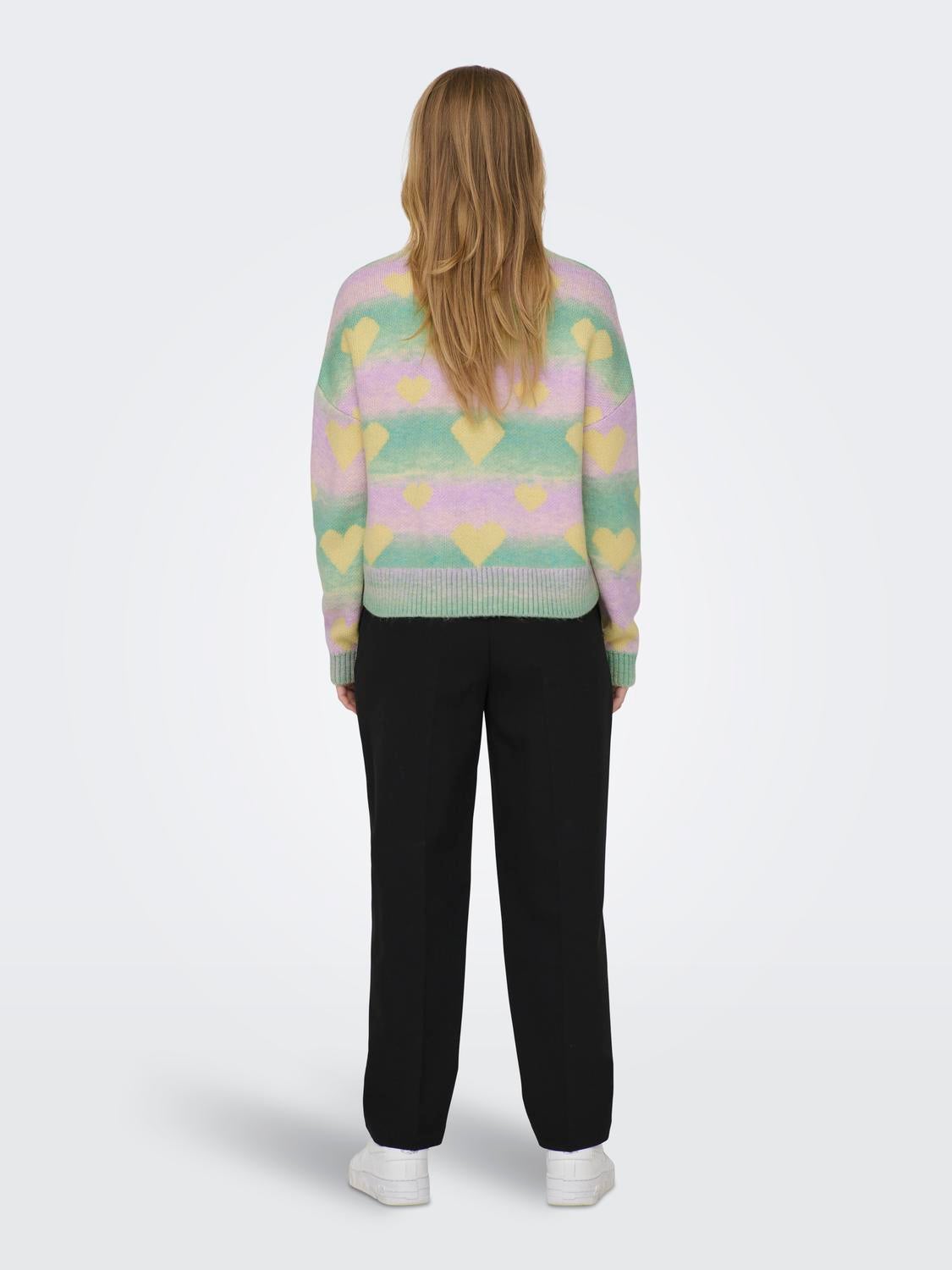 Heart Knitted Pullover