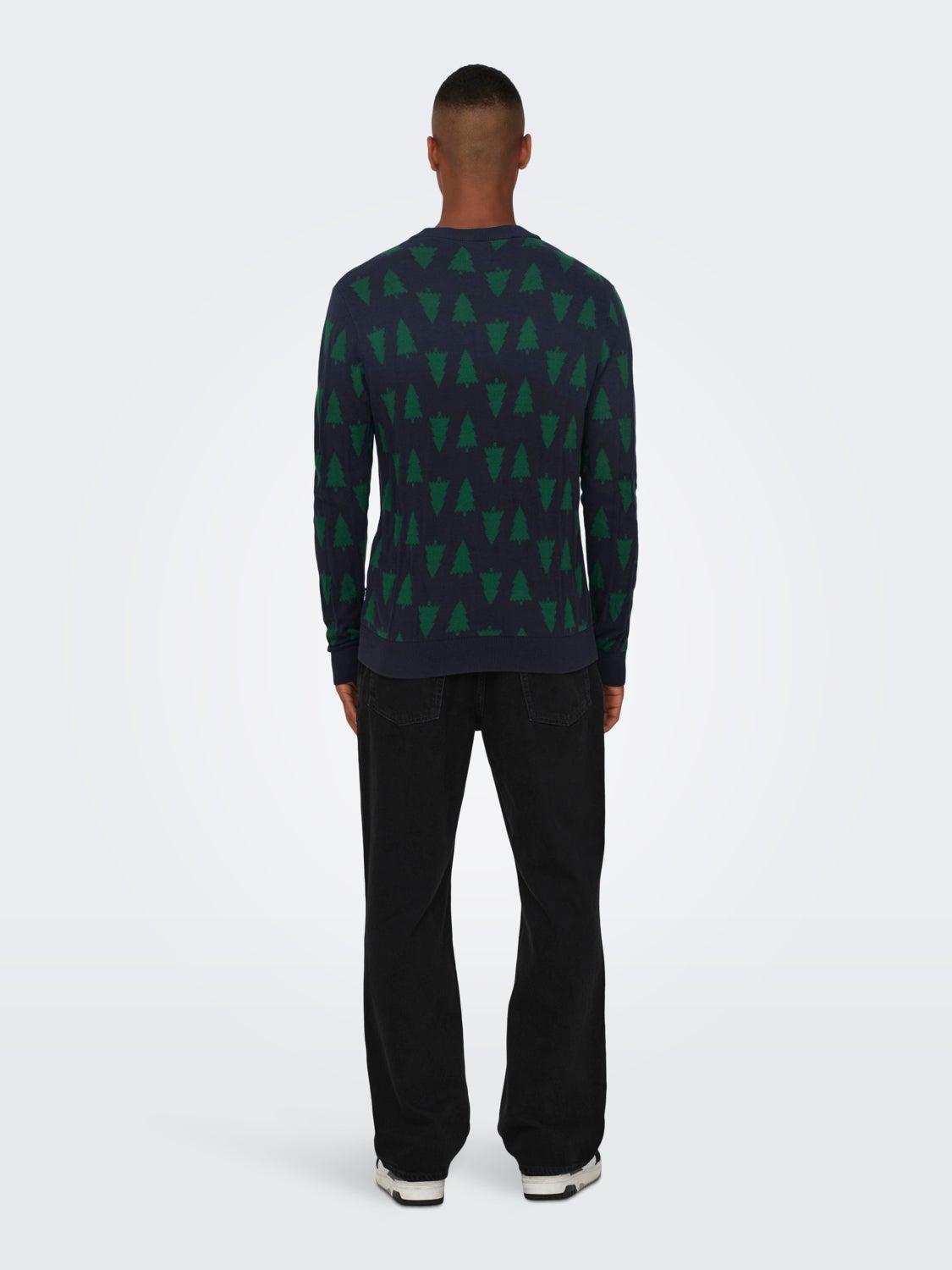 Crewneck christmas knitted pullover