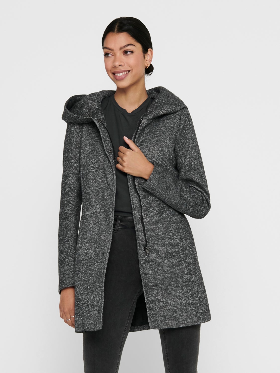 Coat with hood