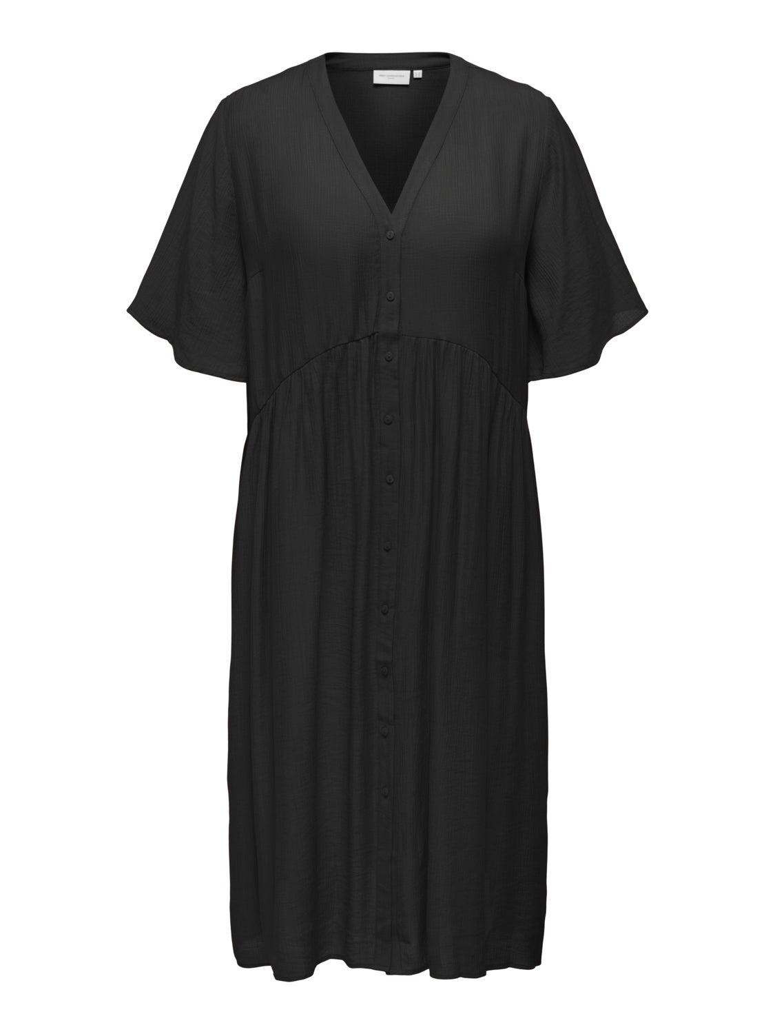 Curvy button midi dress