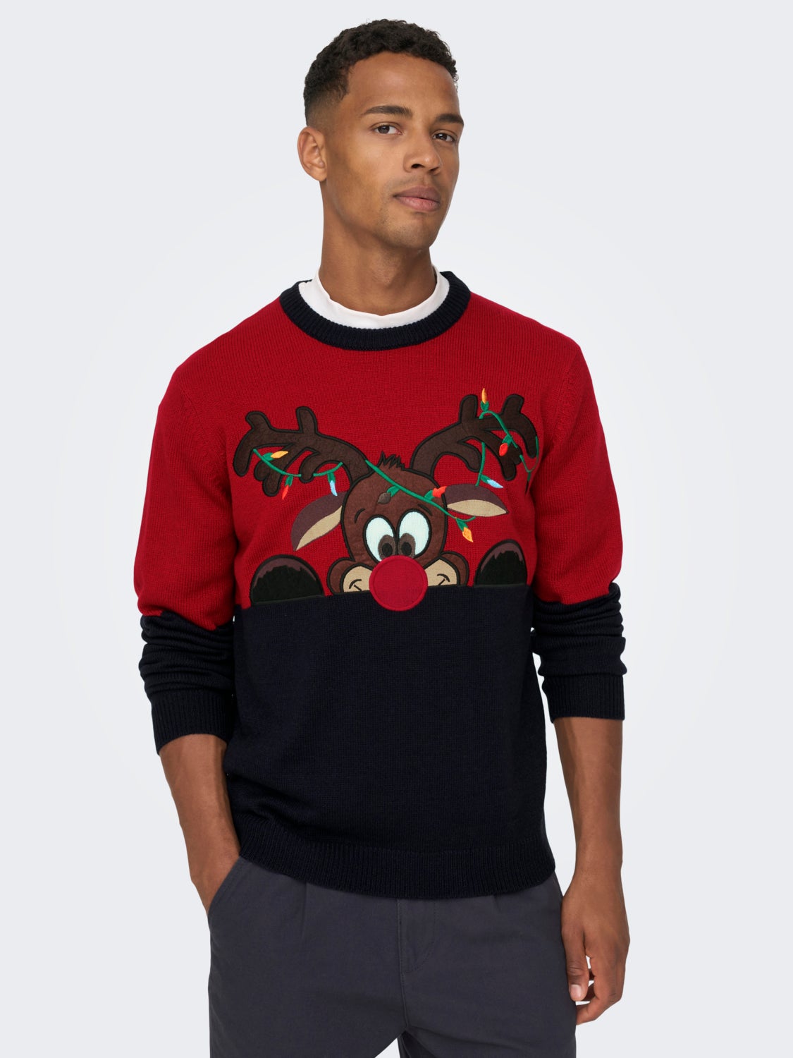 Christmas knitted pullover