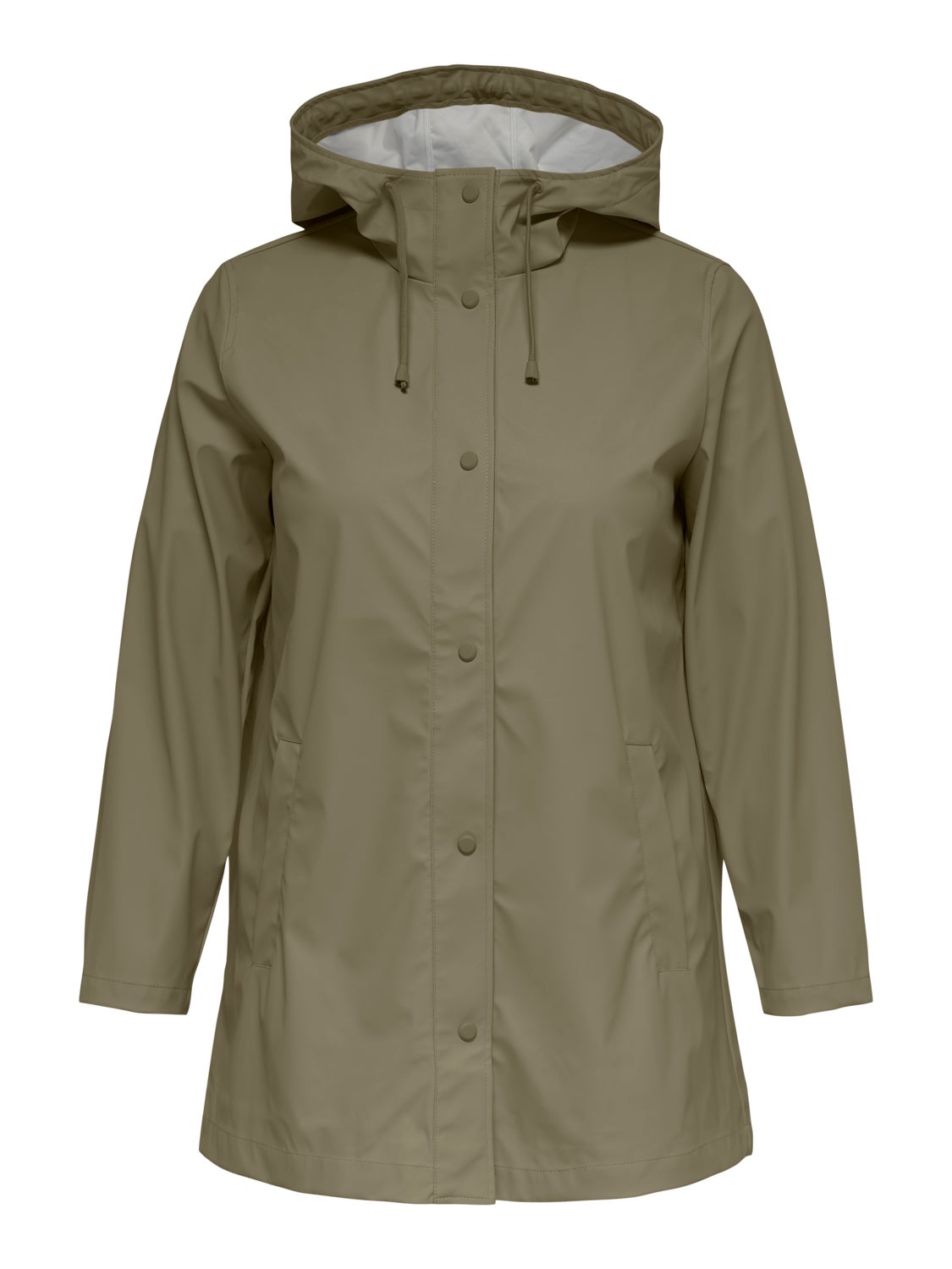 Curvy solid colored Rain jacket