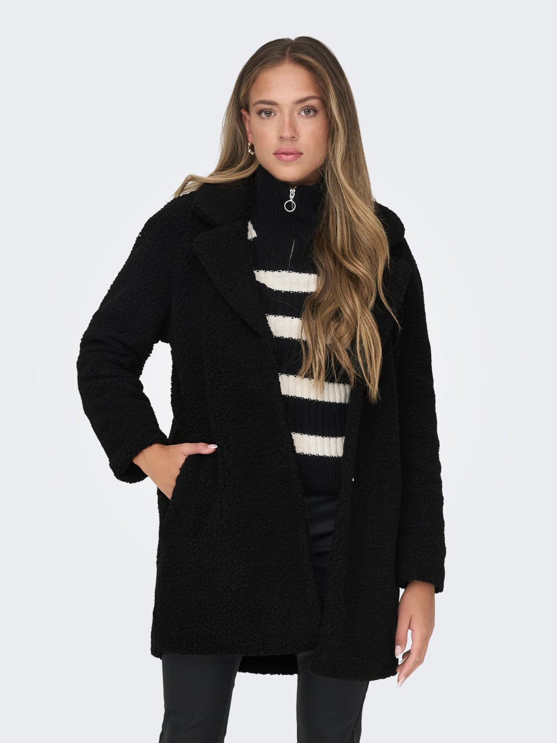 Oversize teddy jacket