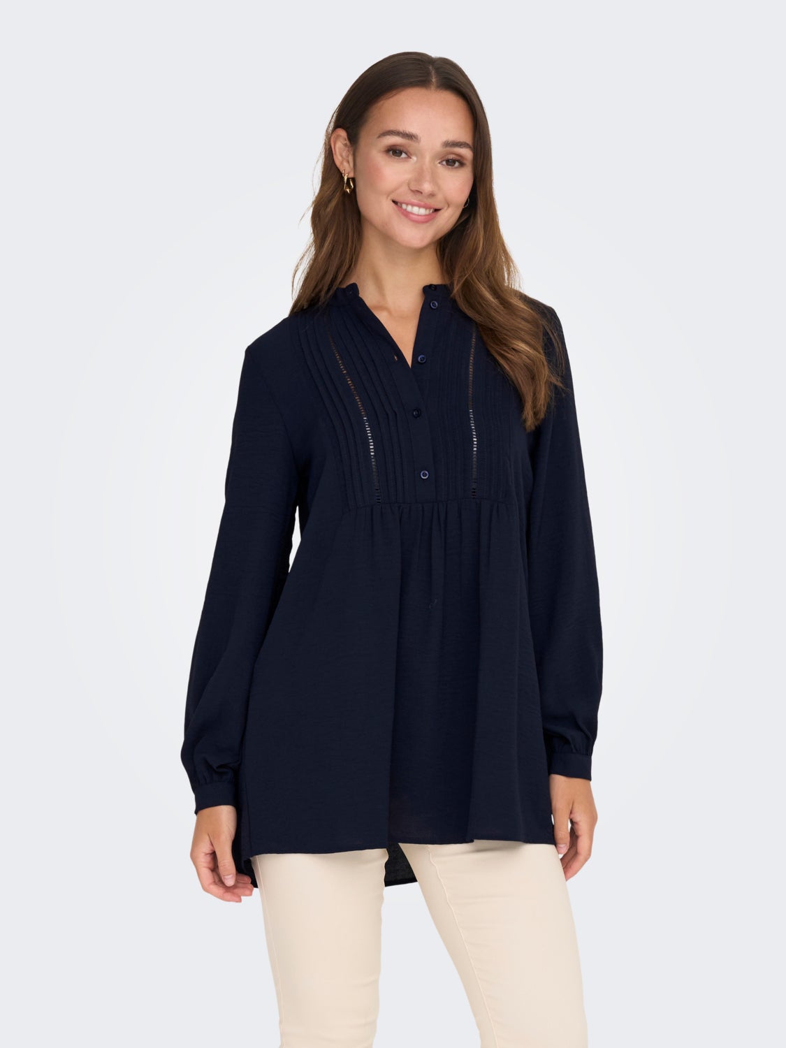 Loose Fit Shirt collar Short dress