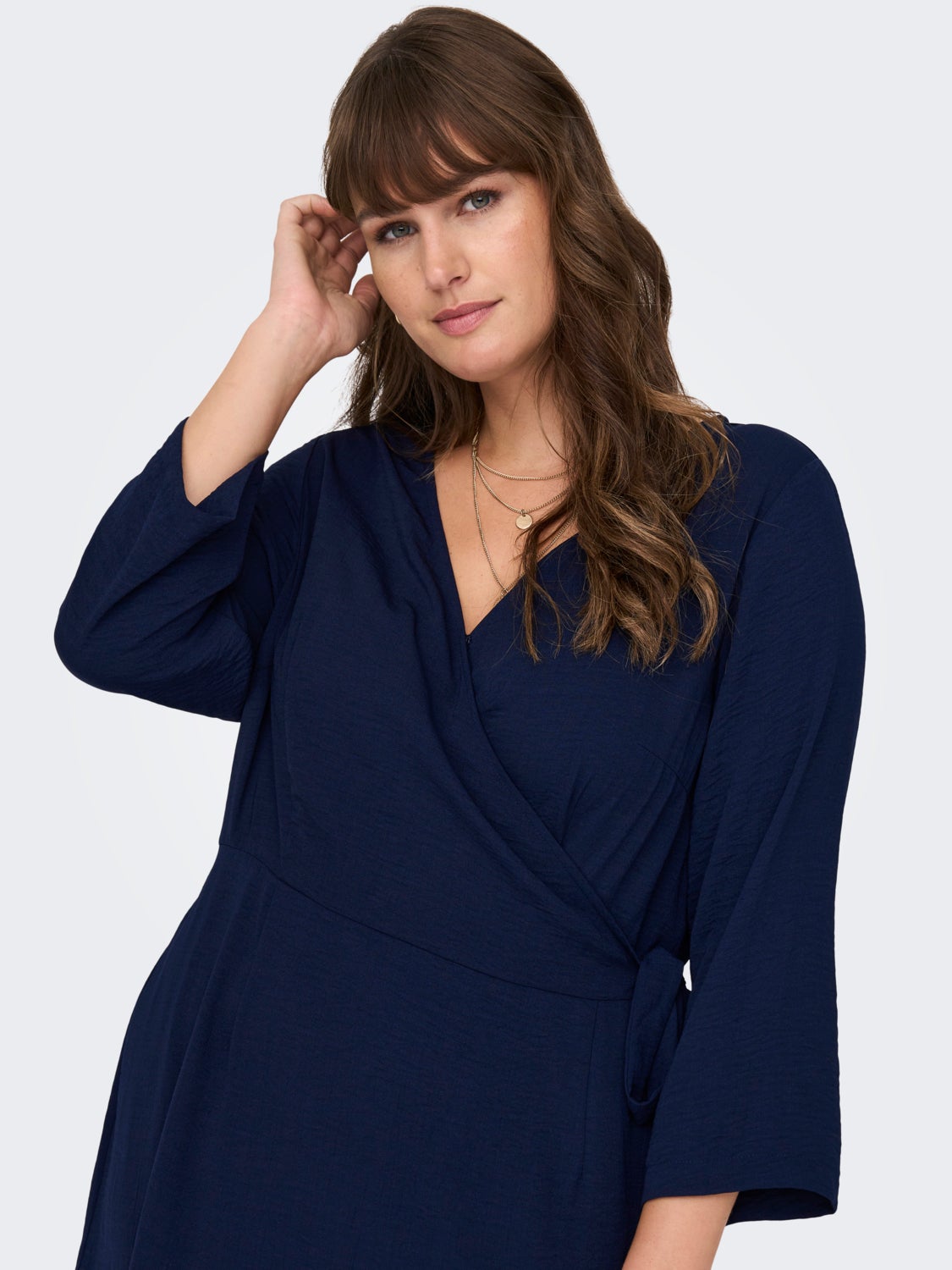 Curvy 3/4 sleeved Dress
