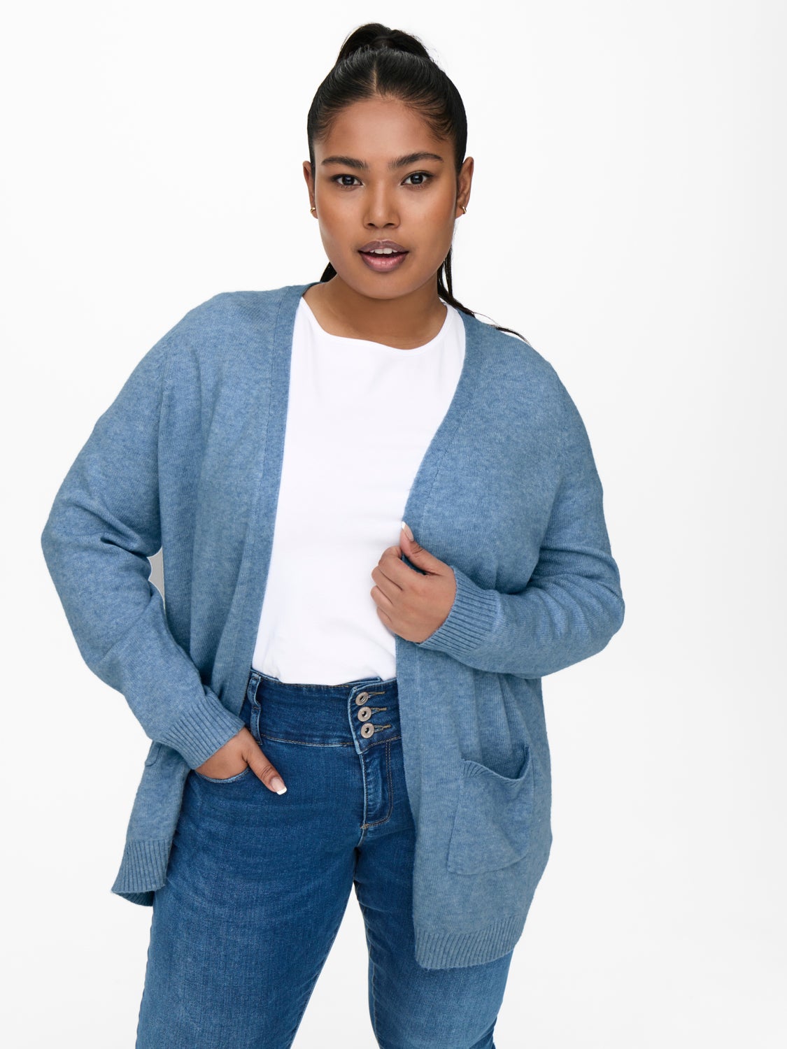 Curvy open Knitted Cardigan