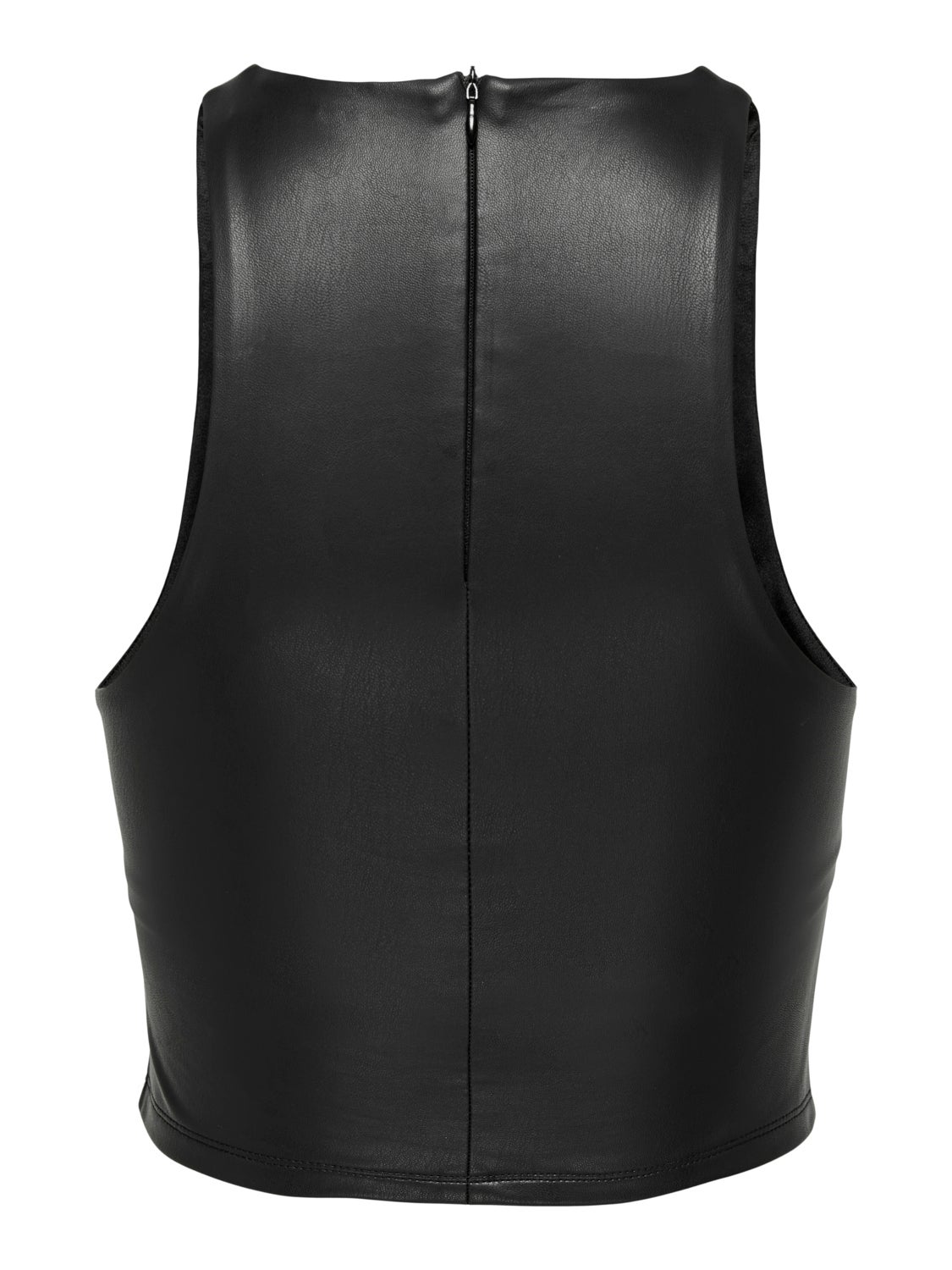 Faux leather Sleeveless Top
