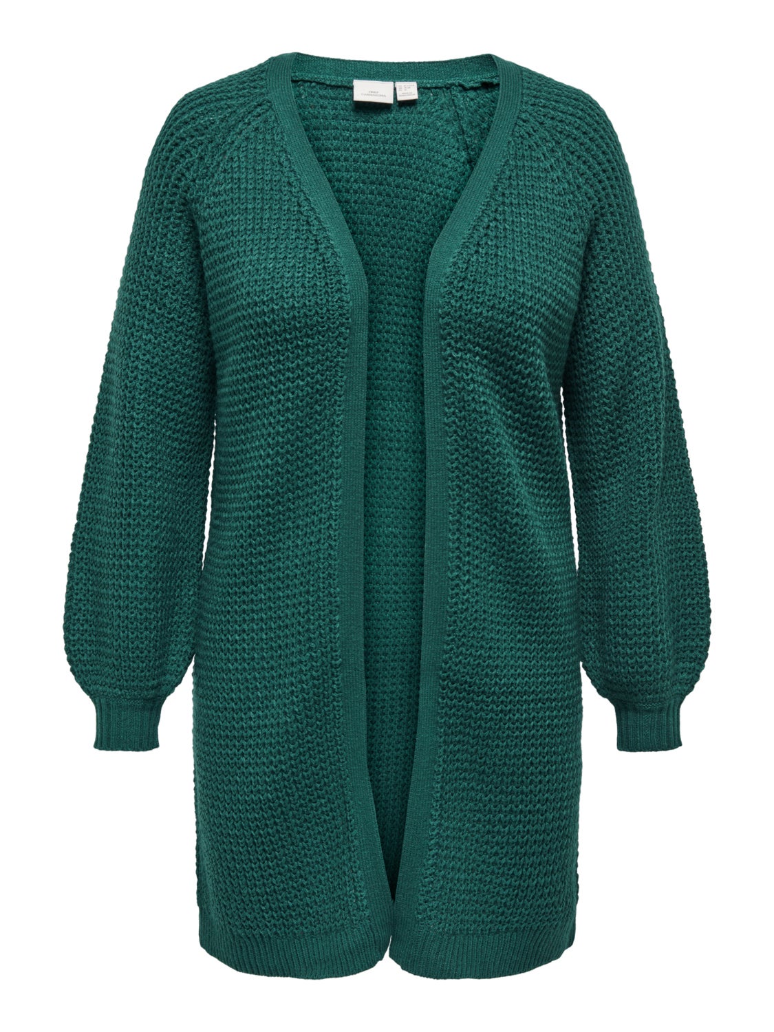 Curvy long knitted cardigan