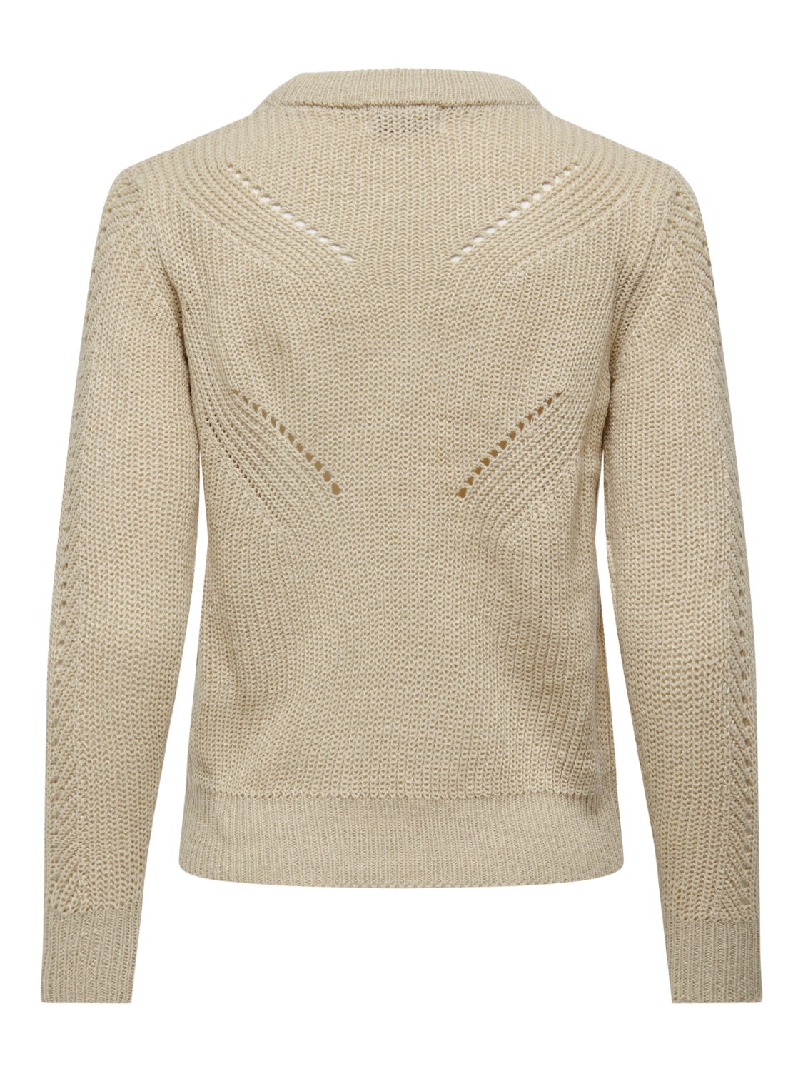 Solid color knitted pullover