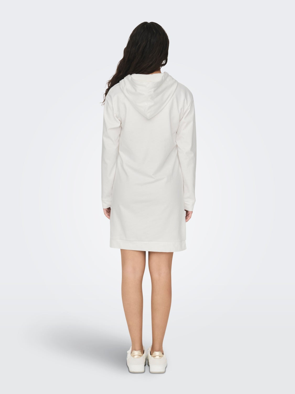 Sweat dress with o-neck