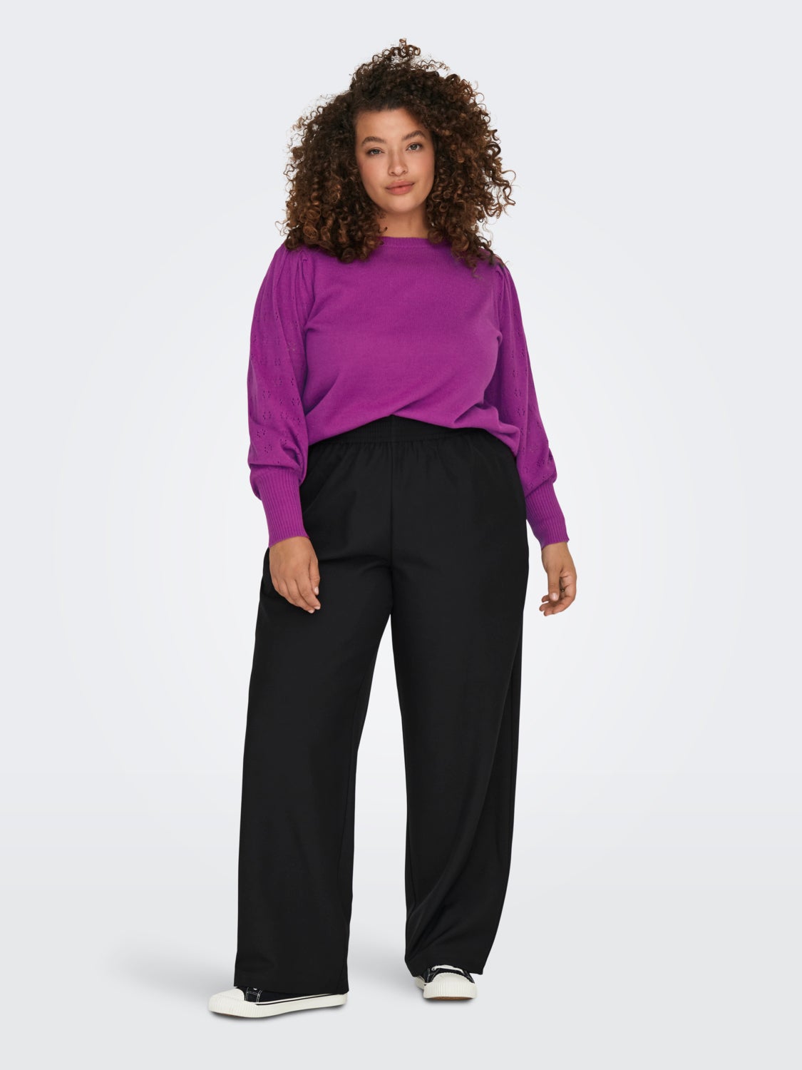 Curvy knitted Pullover