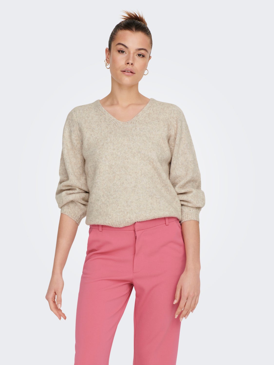 V-neck Knitted Pullover