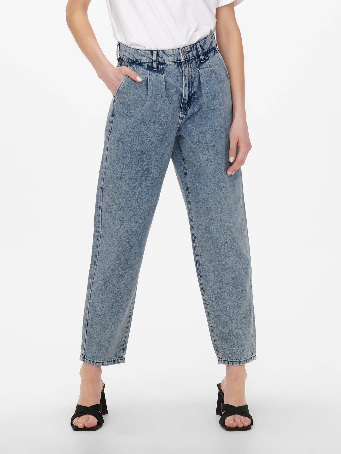 ONLHavana life hw carot cropped Straight fit jeans