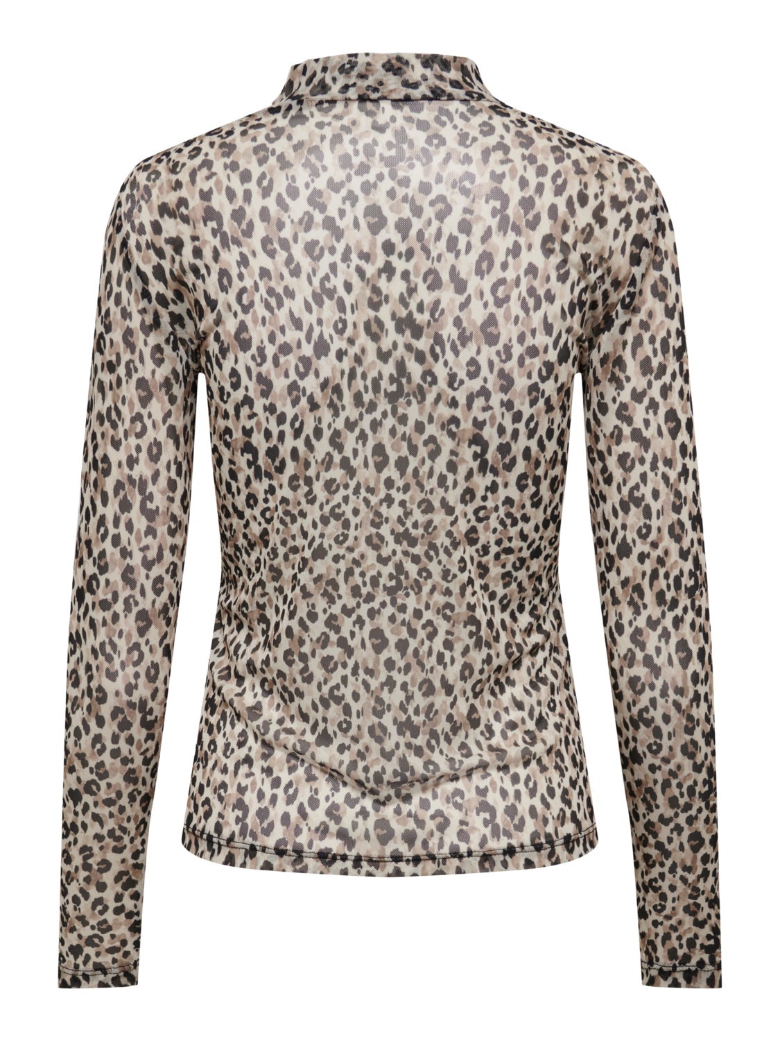 Highneck mesh Long Sleeved Top