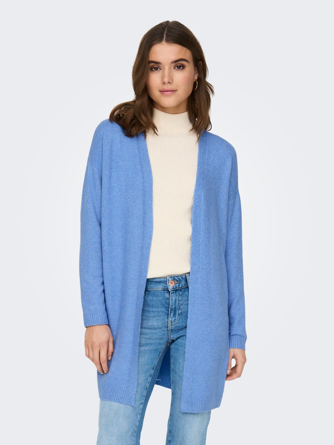 Long knitted cardigan