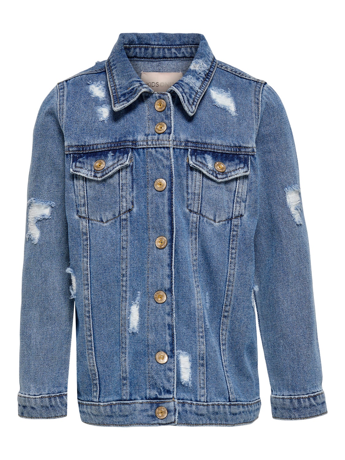 Long destroyed Denim jacket