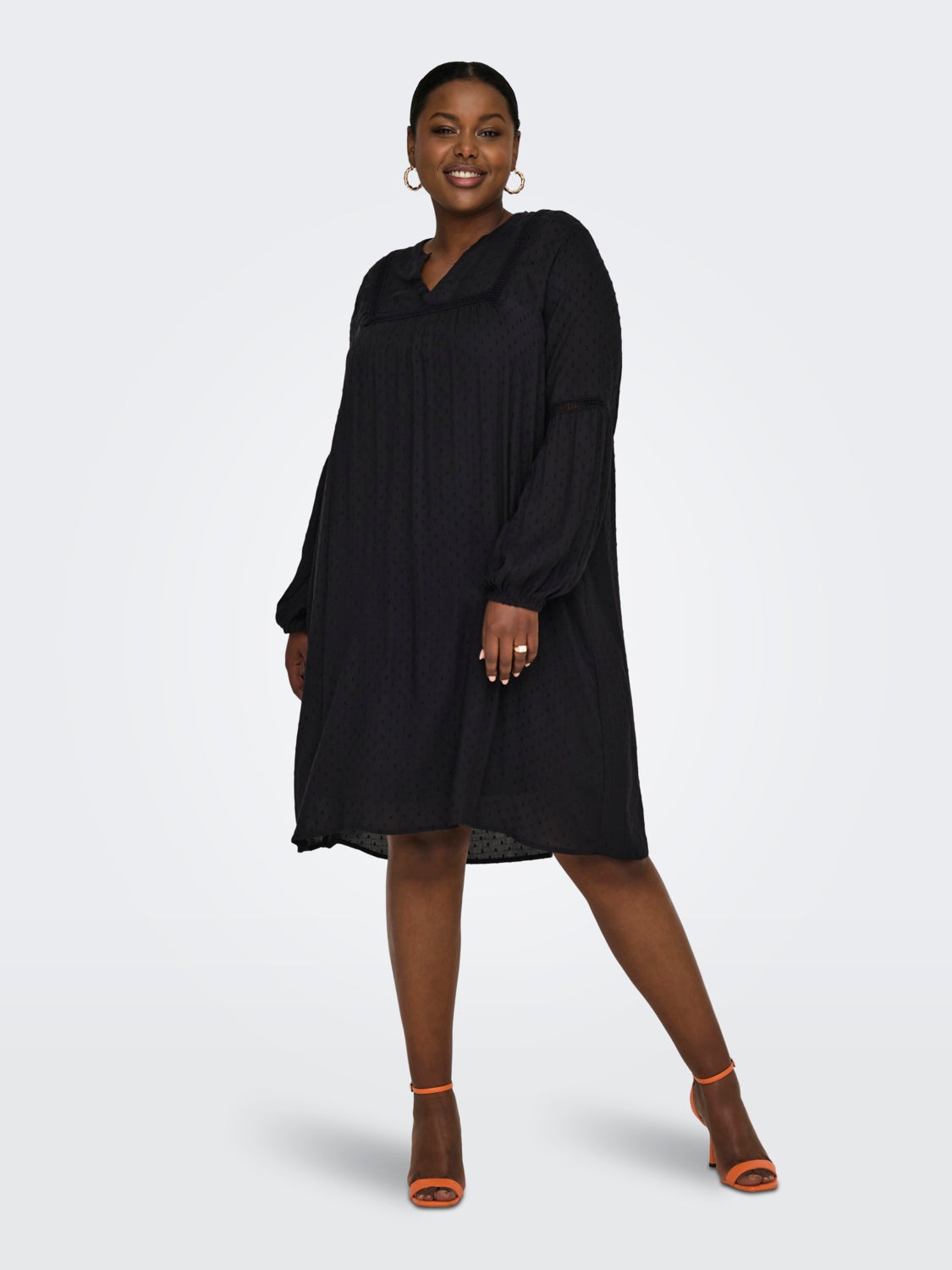 Curvy 2-layer viscose dress