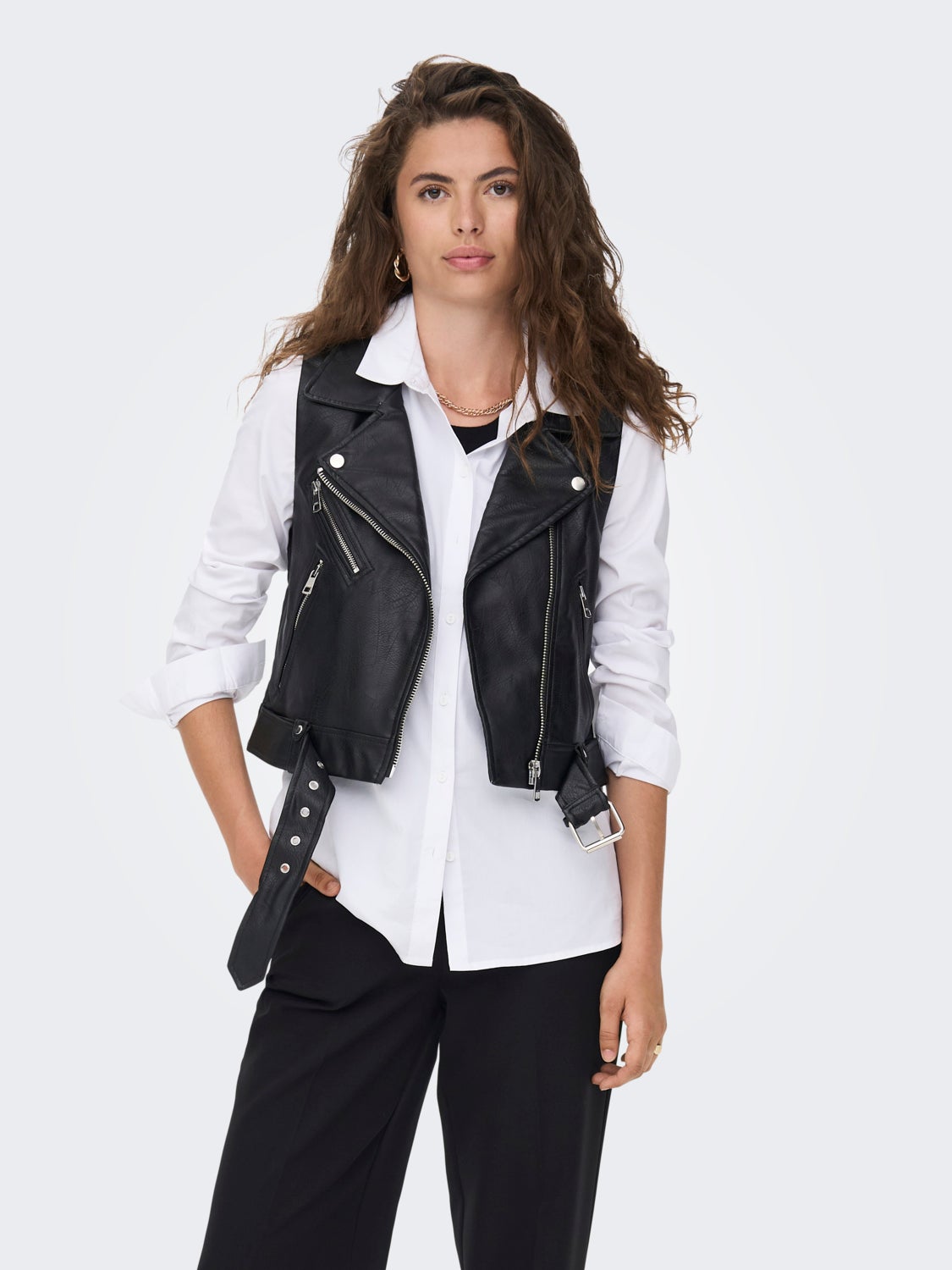 Faux leather Waistcoat