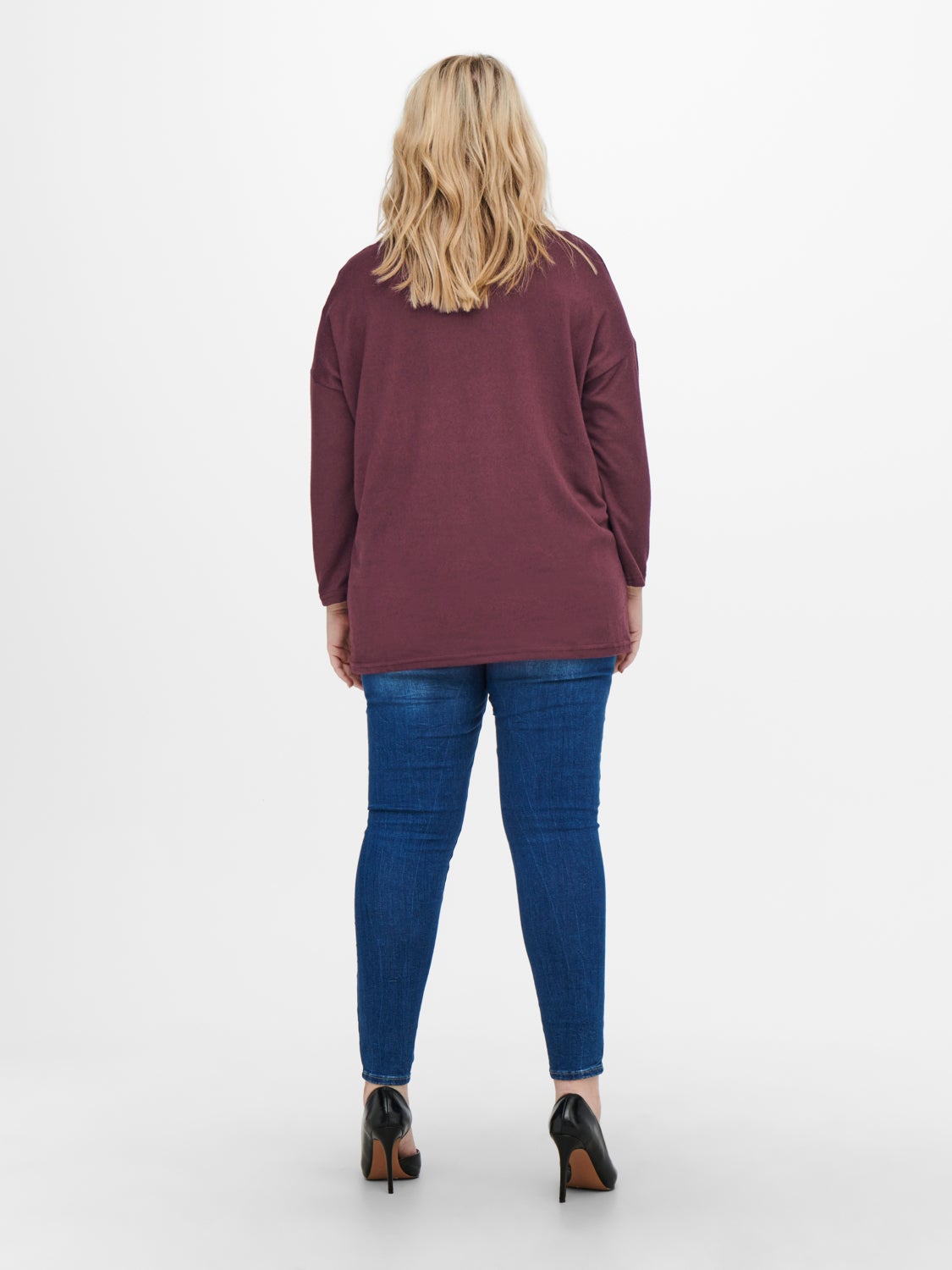 Curvy solid colored Top