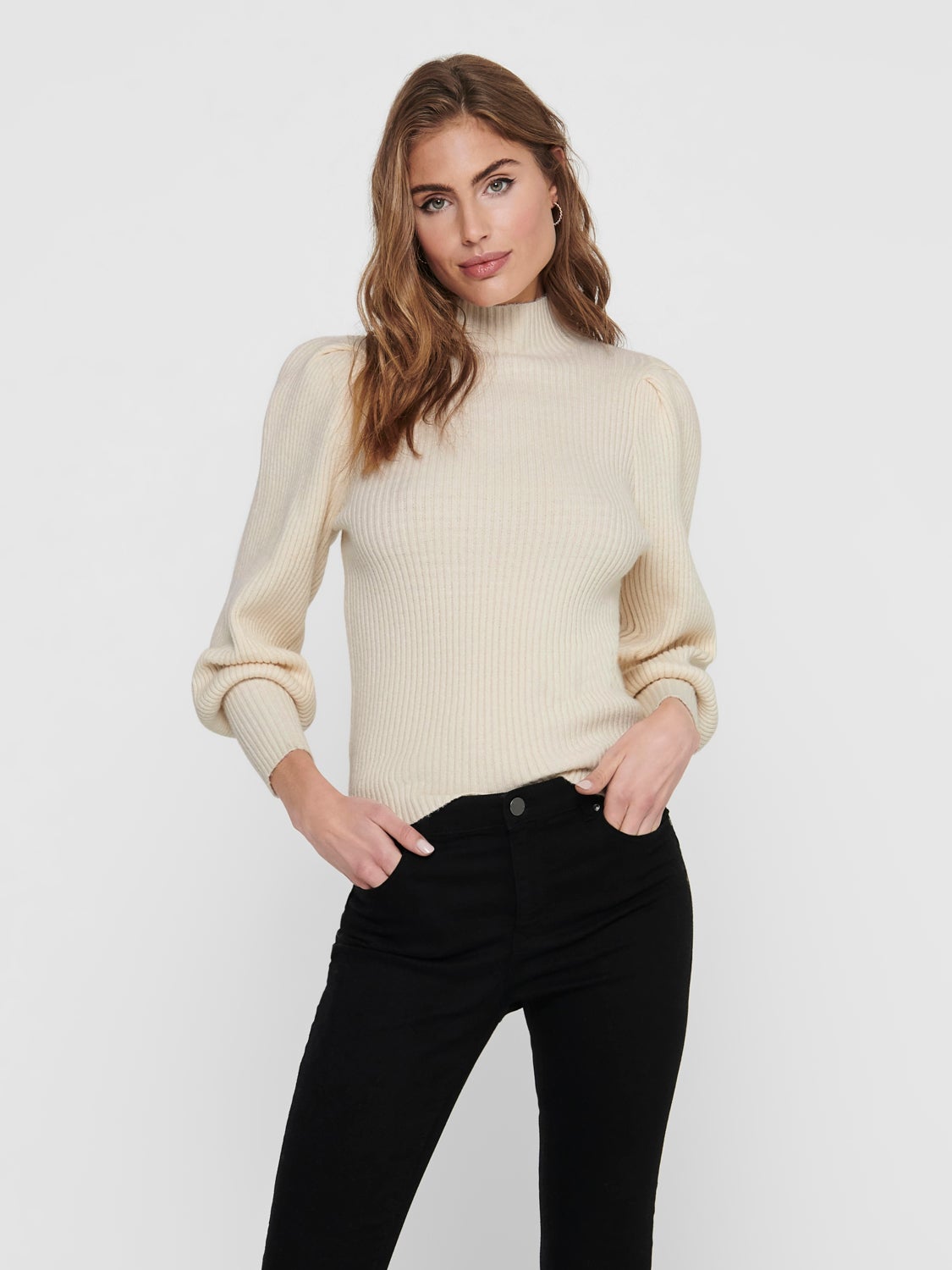 High neck Knitted Pullover