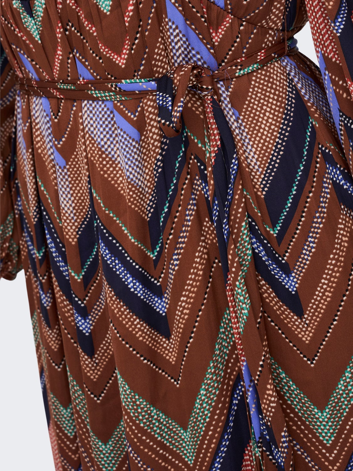 Mama 3/4 sleeved Printed Wrap dress