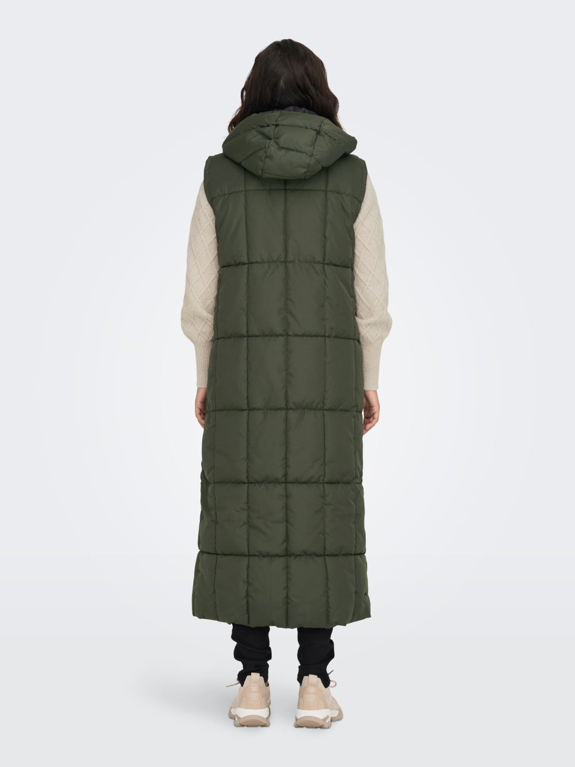 Long puffer gilet