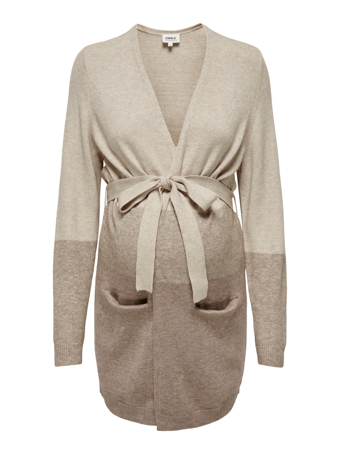 Mama Long Belt Knitted Cardigan