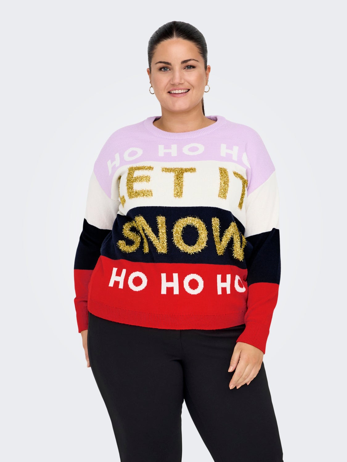 Curvy christmas jumper
