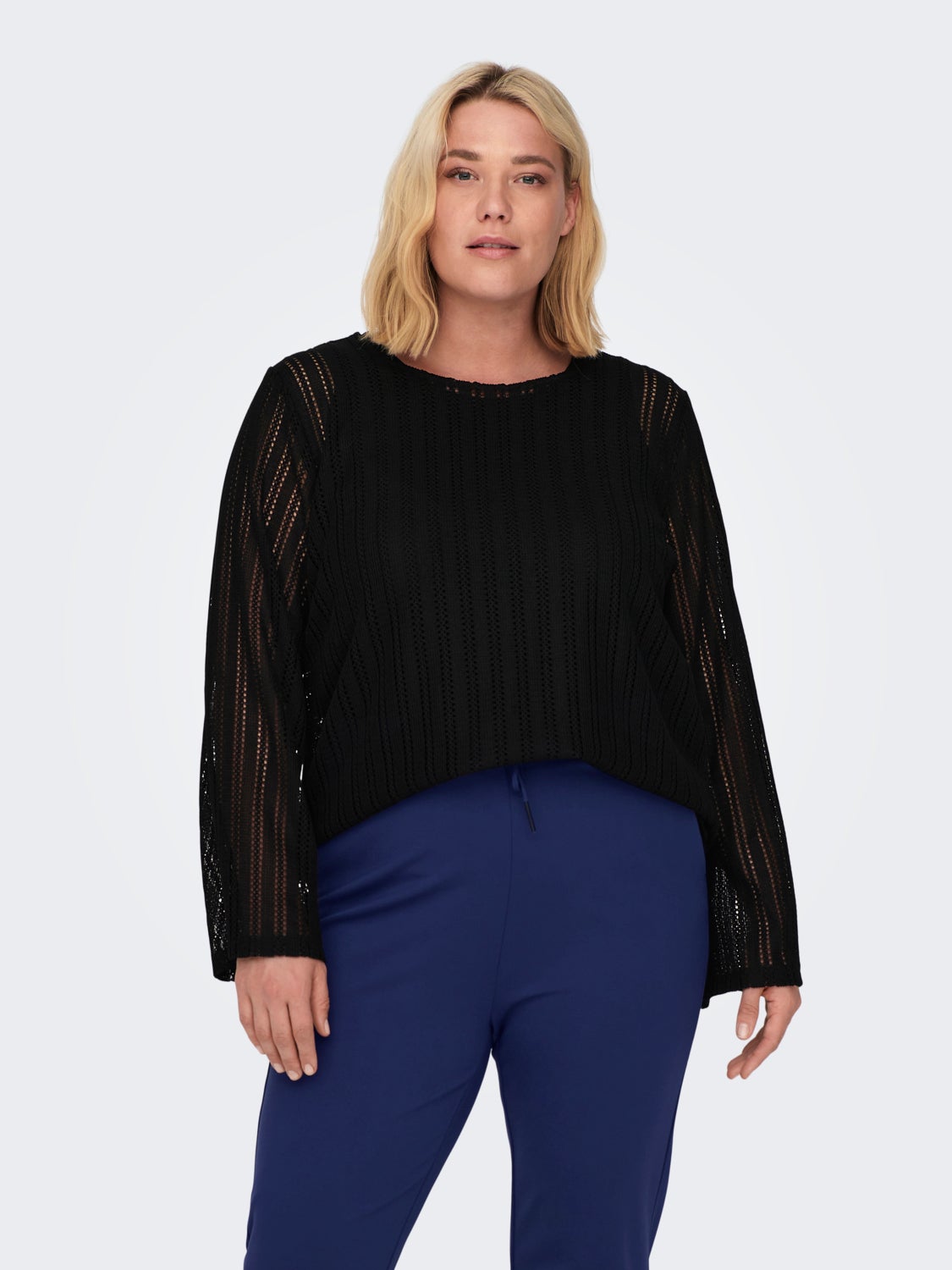 Curvy see through top